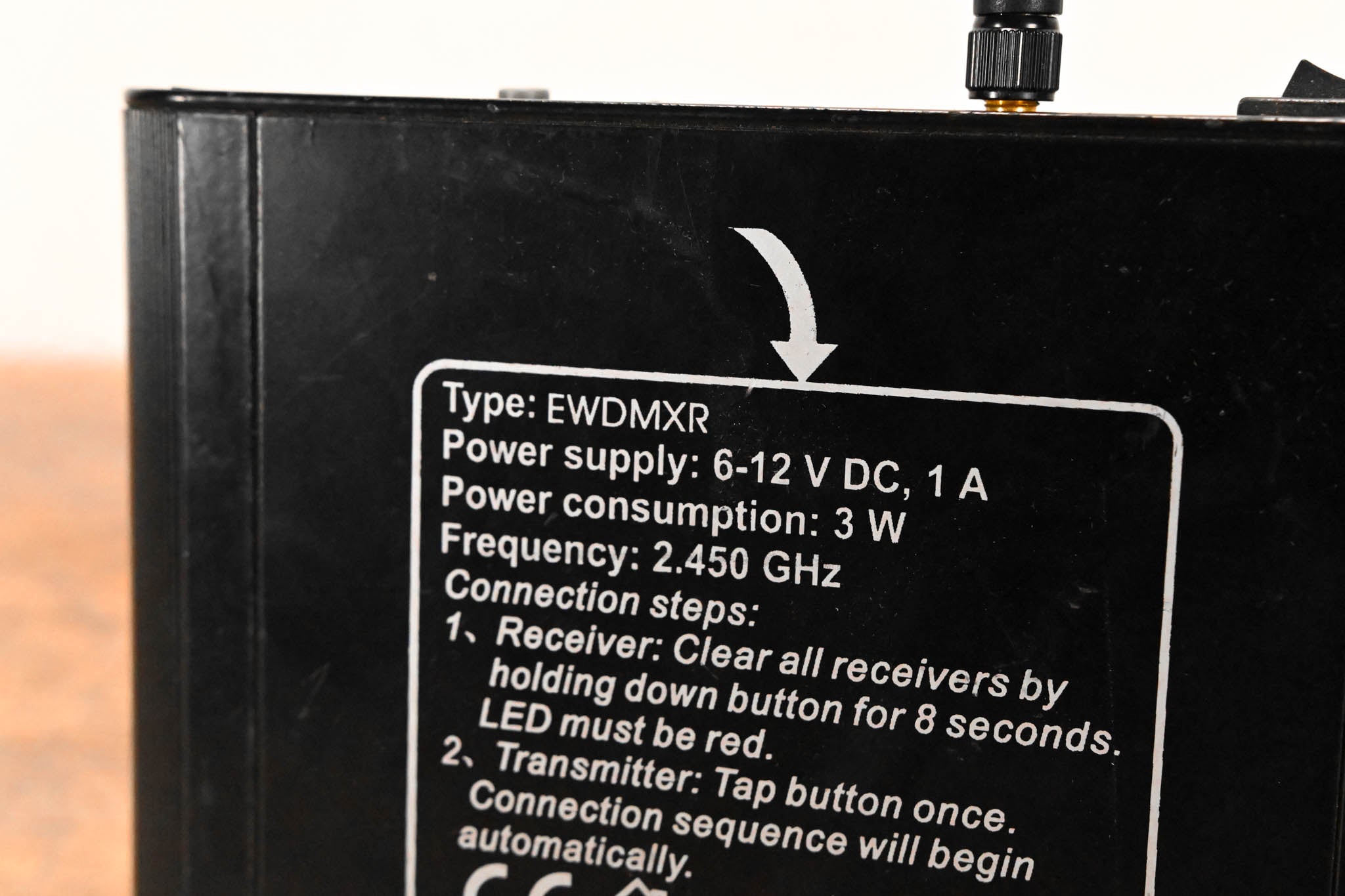 Elation EWDMXR Wireless DMX Receiver (NO POWER SUPPLY)