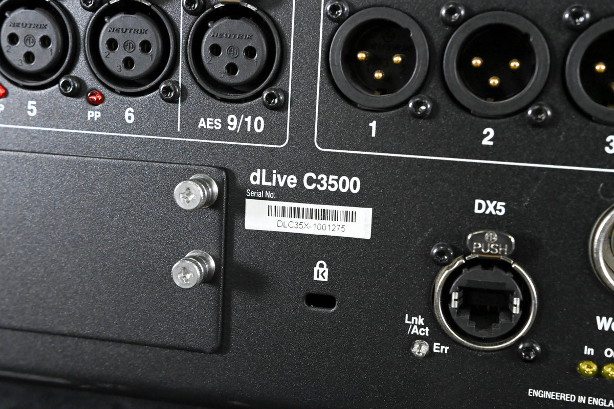 Allen & Heath dLive C3500 Control Surface w/ CDM64 64-in/32-out MixRack