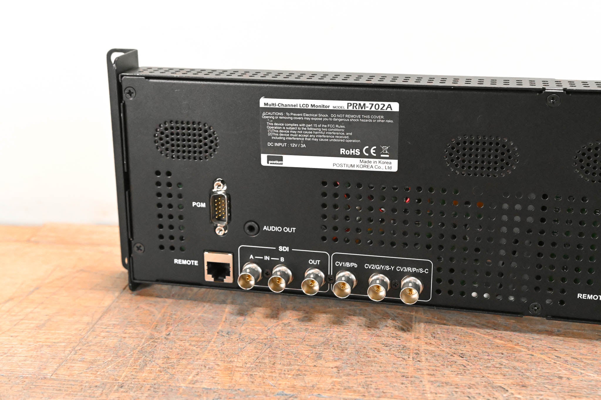 Postium PRM-702A 7" Multi Format Dual LCD Rack Monitor (NO POWER SUPPLY)