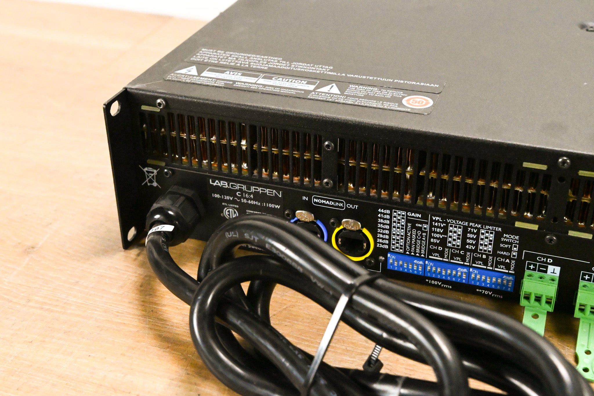 Lab Gruppen C 16:4 1600W Four-Channel Power Amplifier