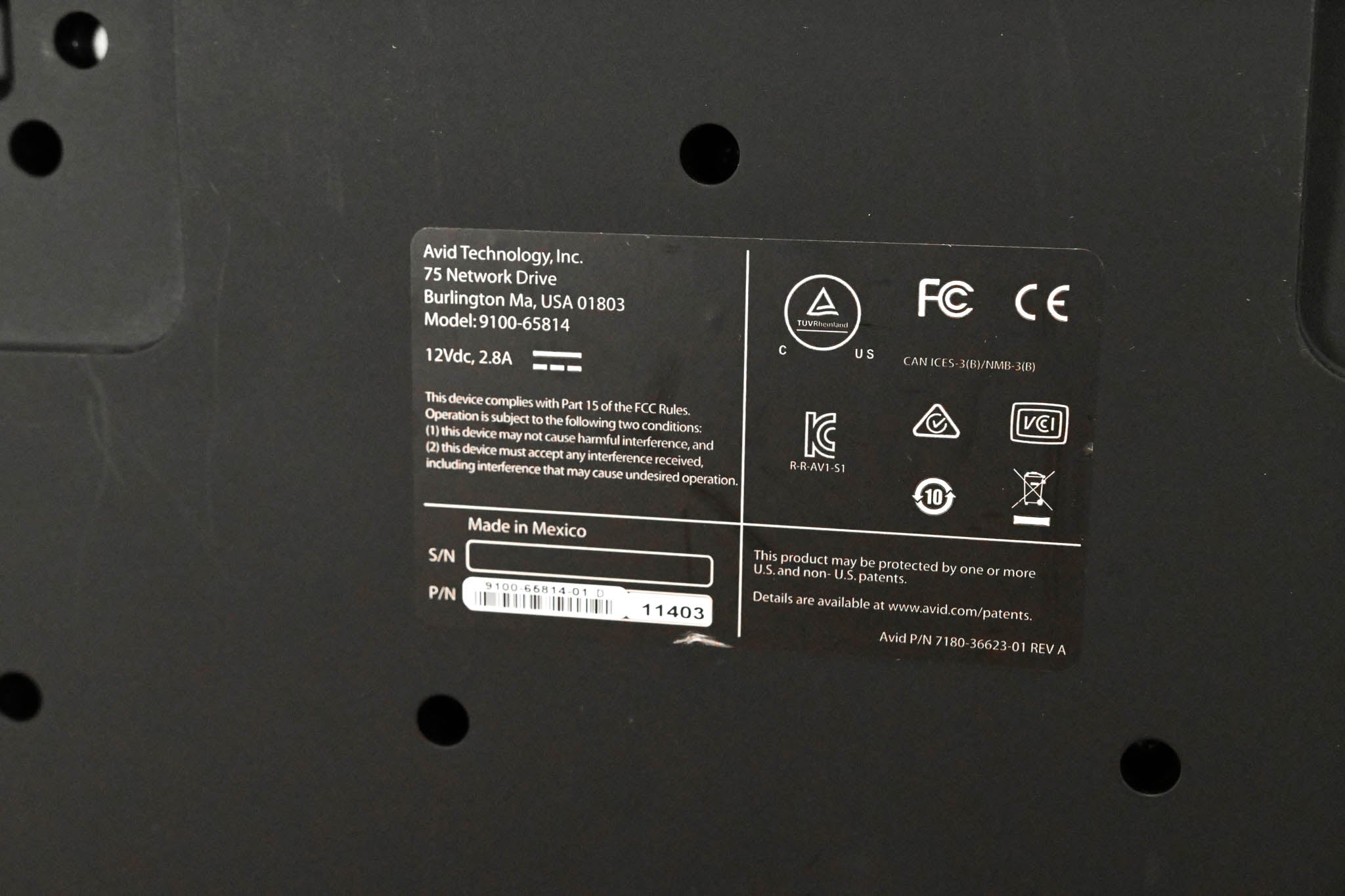 AVID S1 EUCON Compact Control Surface