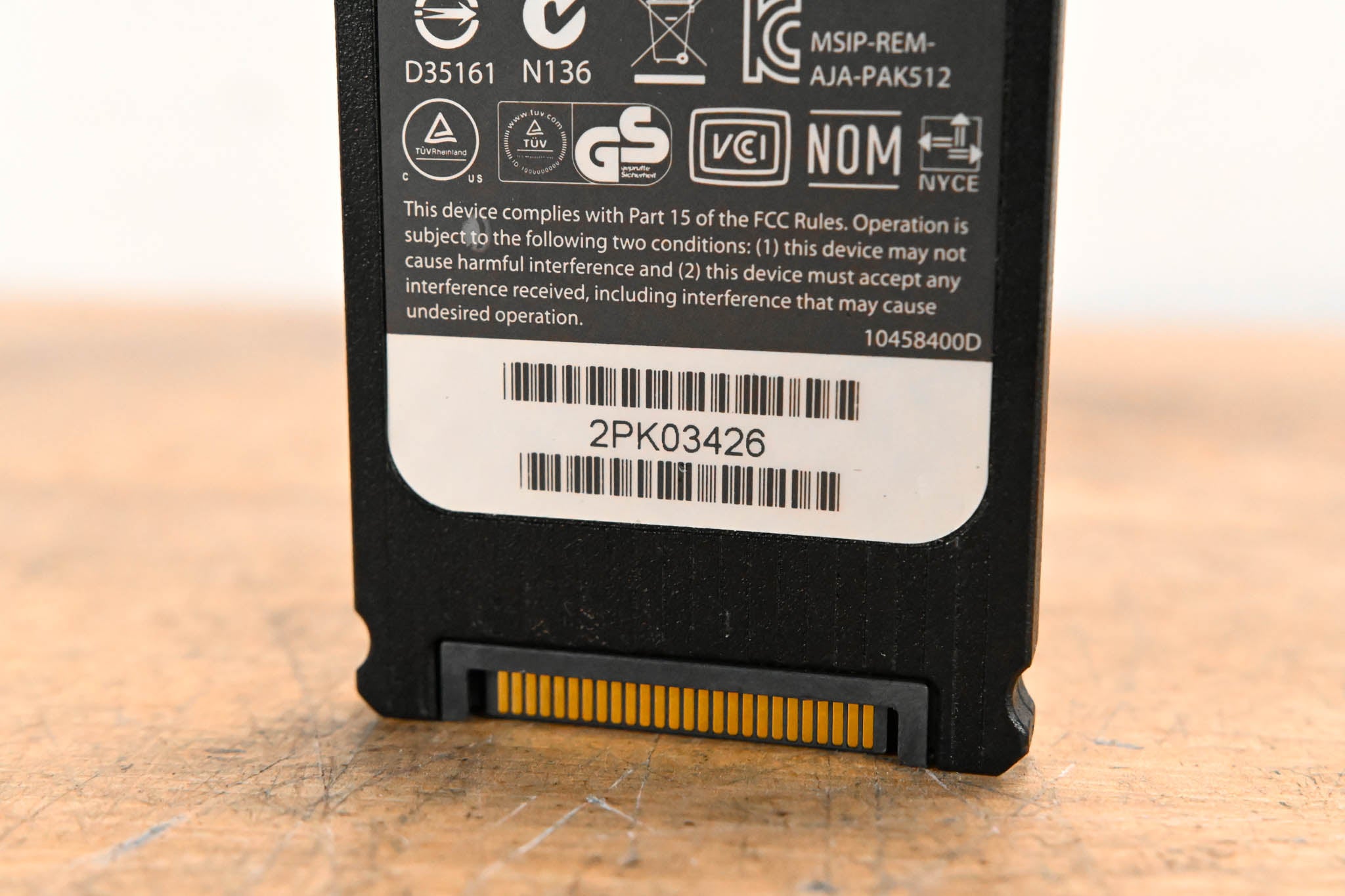 AJA PAK512 SSD Module for Ki Pro Systems