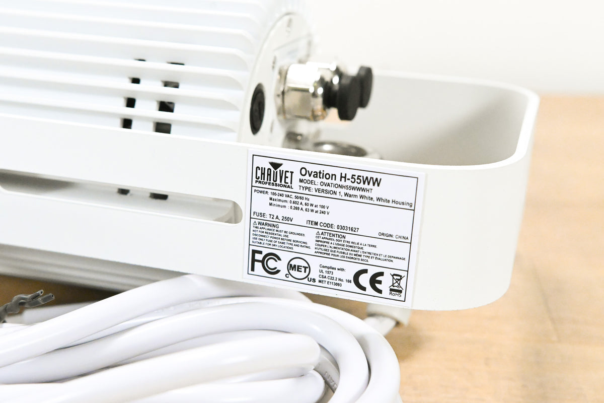 Chauvet Ovation H-55WW White Warm LED House Light (White)