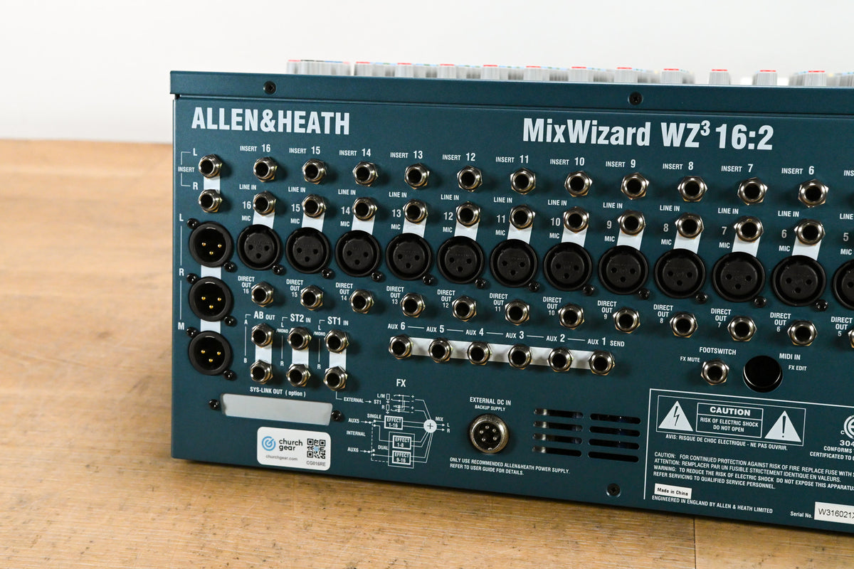 Allen & Heath MixWizard WZ3 16:2 16-Channel Analog Mixer