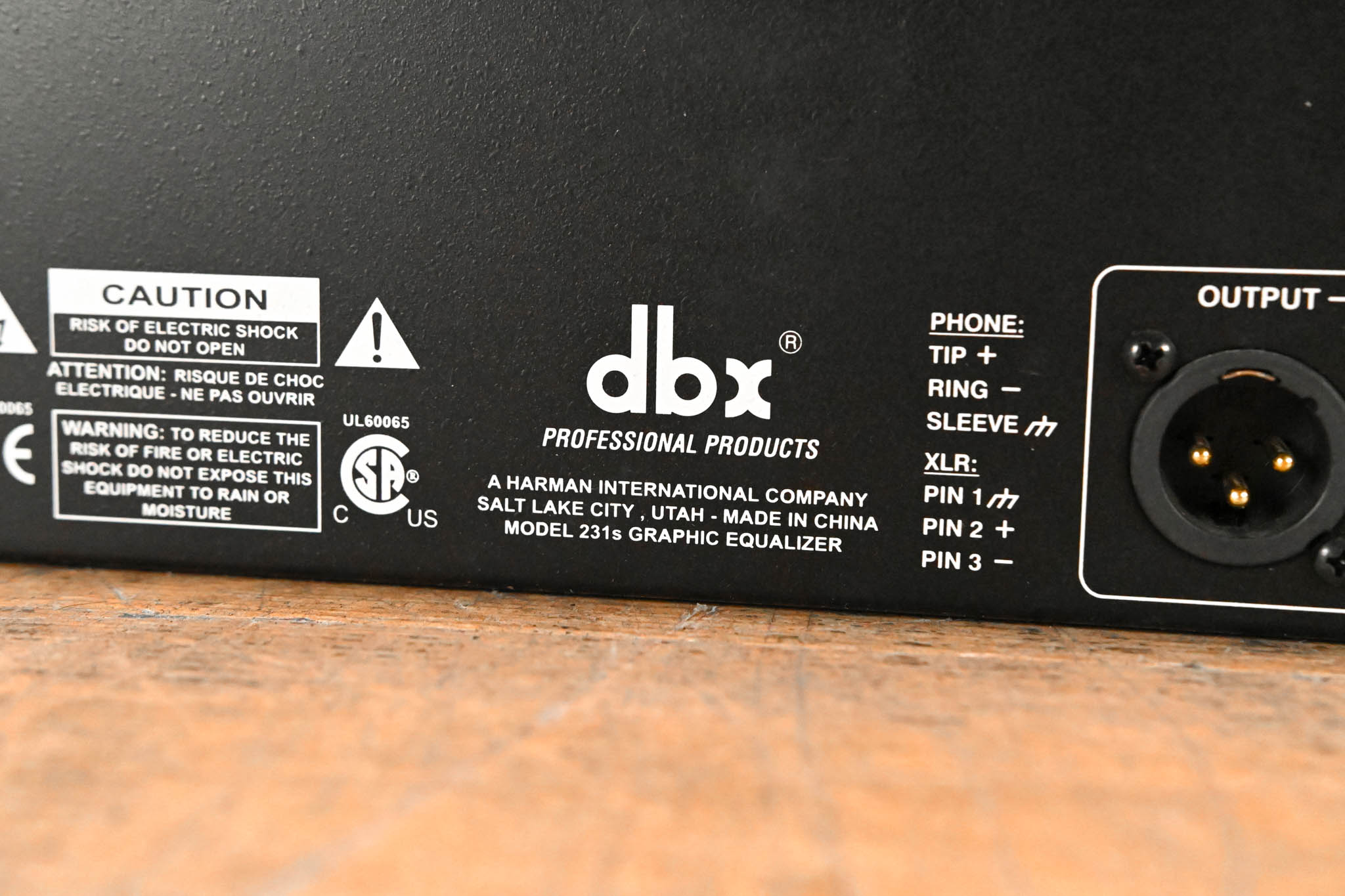 dbx 231s Two-Channel 31-Band Equalizer
