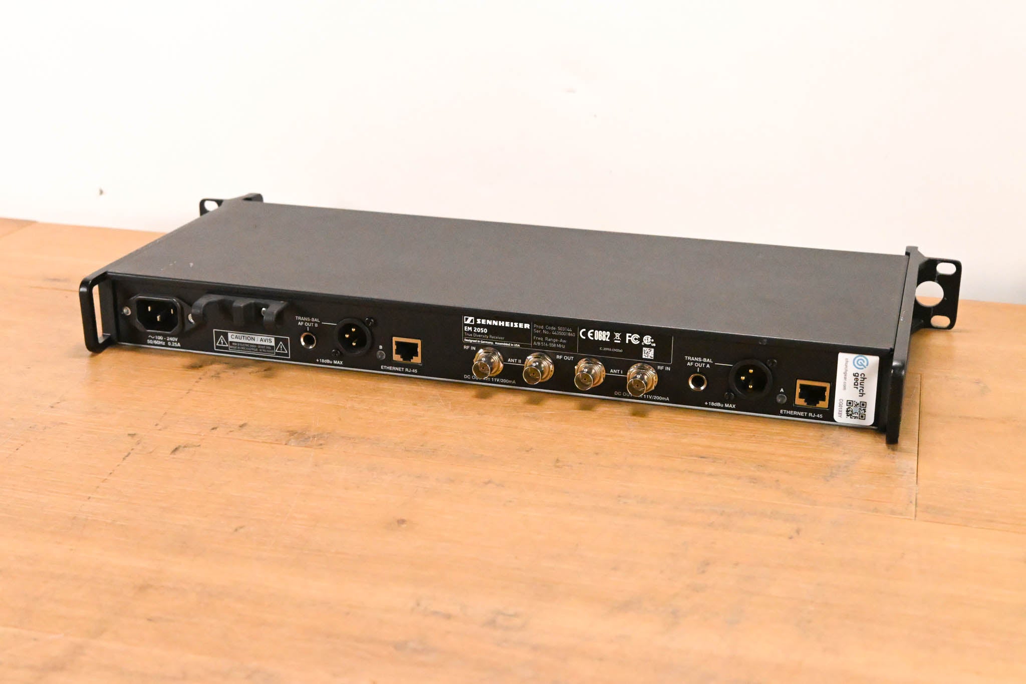 Sennheiser EM 2050 Dual-Channel Wireless Receiver Aw Range: 516-558 MHz