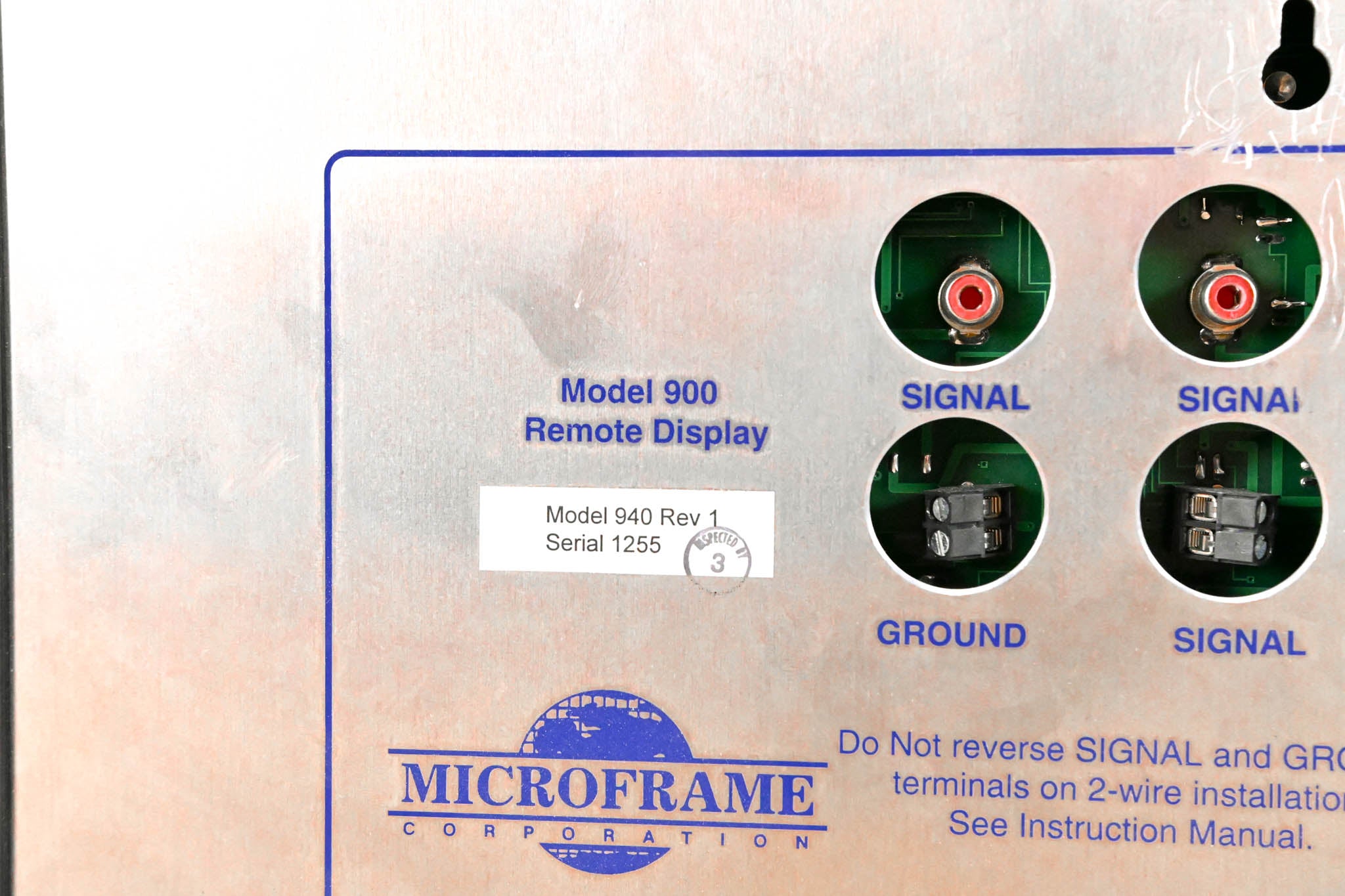 Microframe 940 Rev 1 4-Digit Display