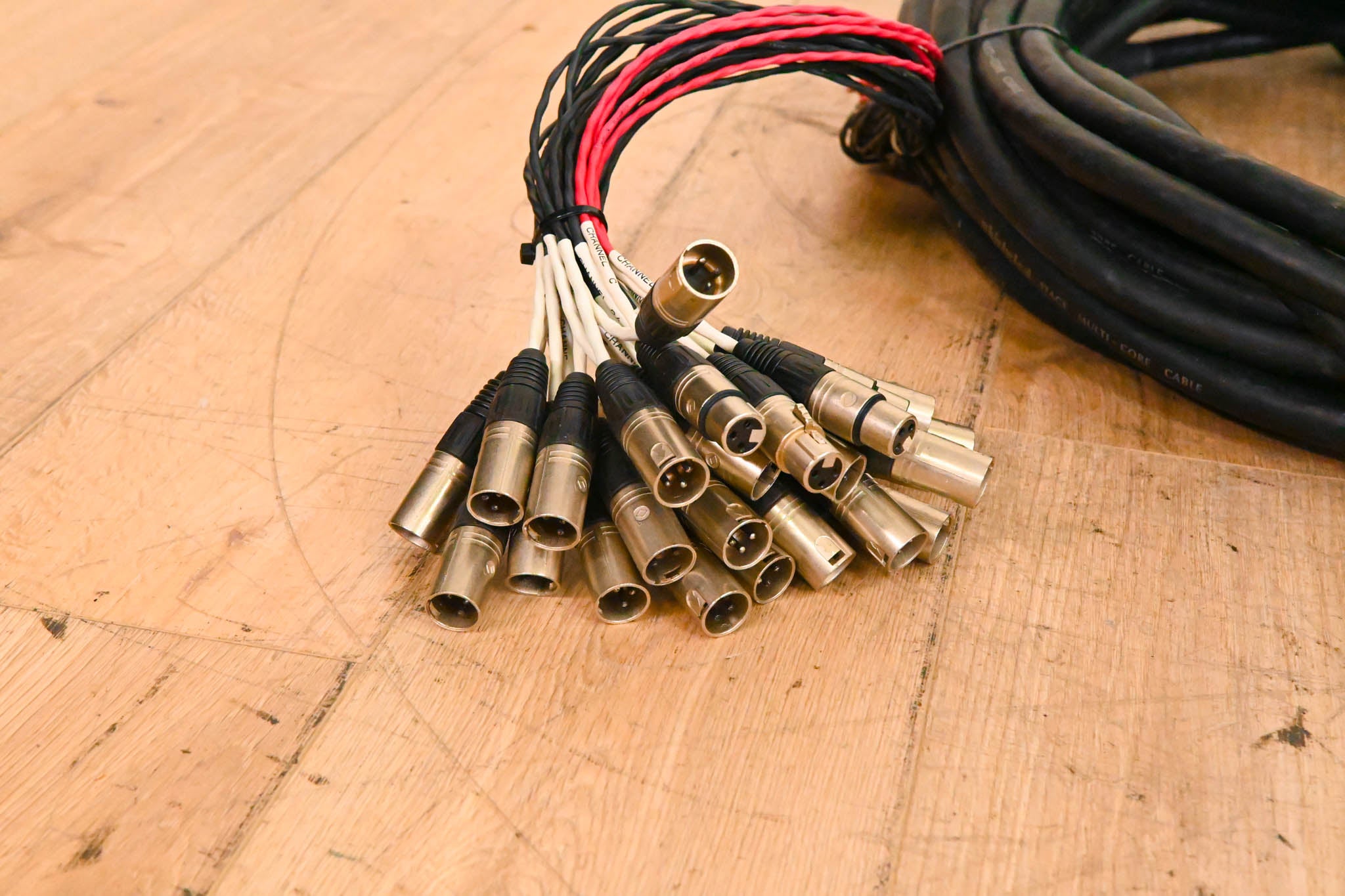 Whirlwind Connect 24x4 XLR Stage Box to Fanout Snake - 100ft