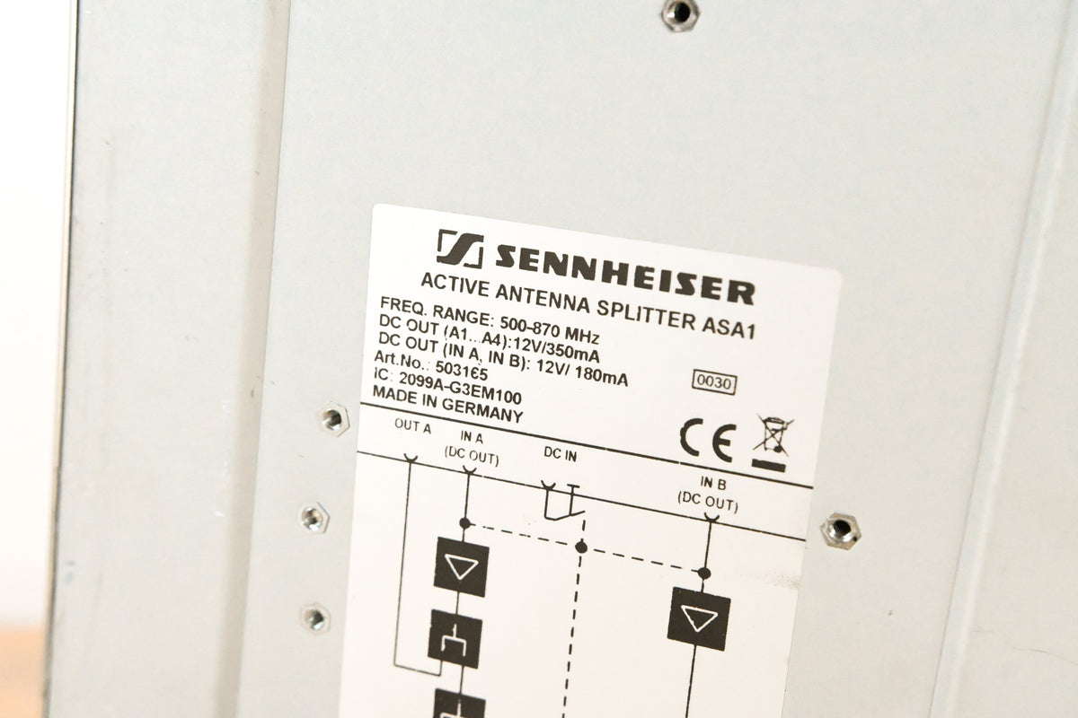 Sennheiser ASA 1 Active Antenna Splitter - 500-870 MHz (NO POWER SUPPLY)