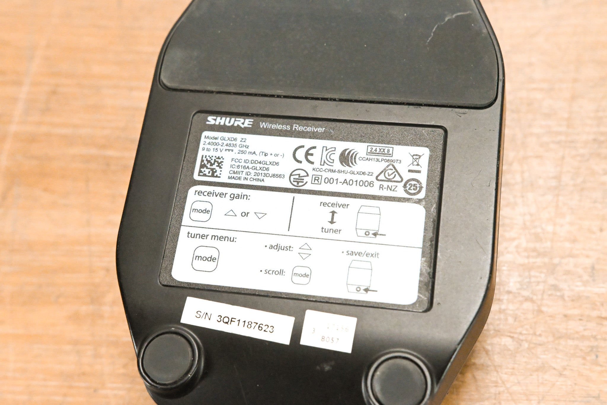 Shure GLXD6 Digital Wireless Receiver - Z2 Range