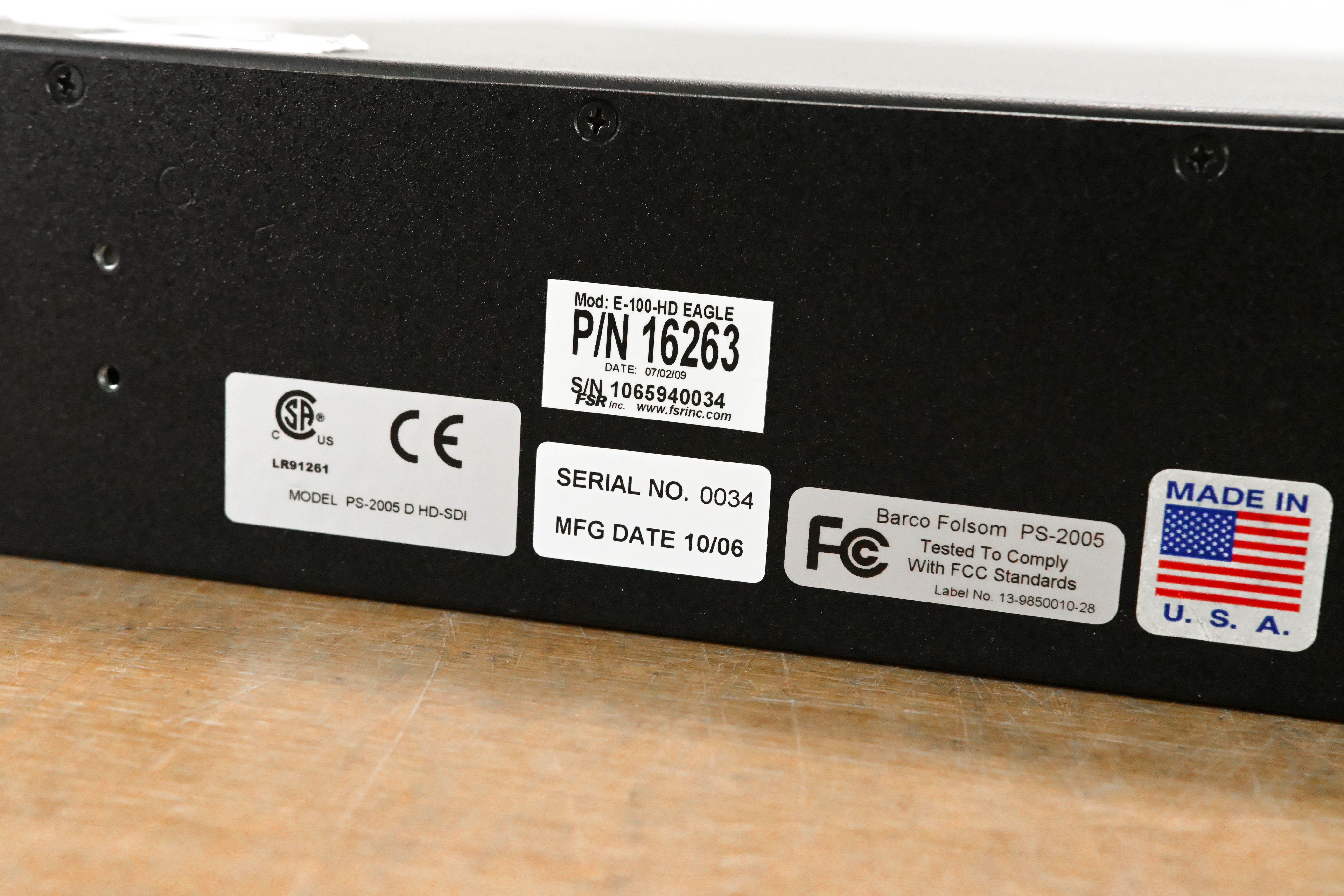 FSR Eagle 100/HD Seamless Video Switcher
