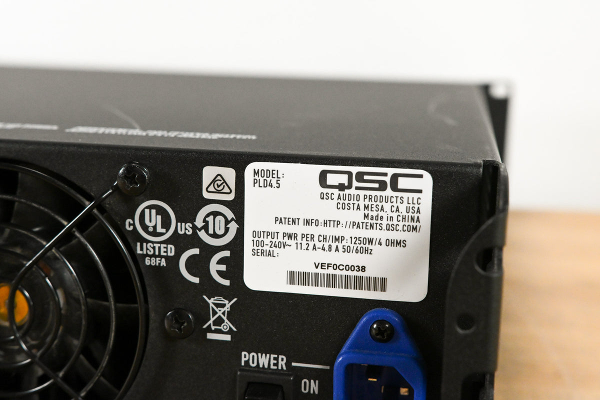 QSC PLD4.5 Four-Channel Power Amplifier with DSP