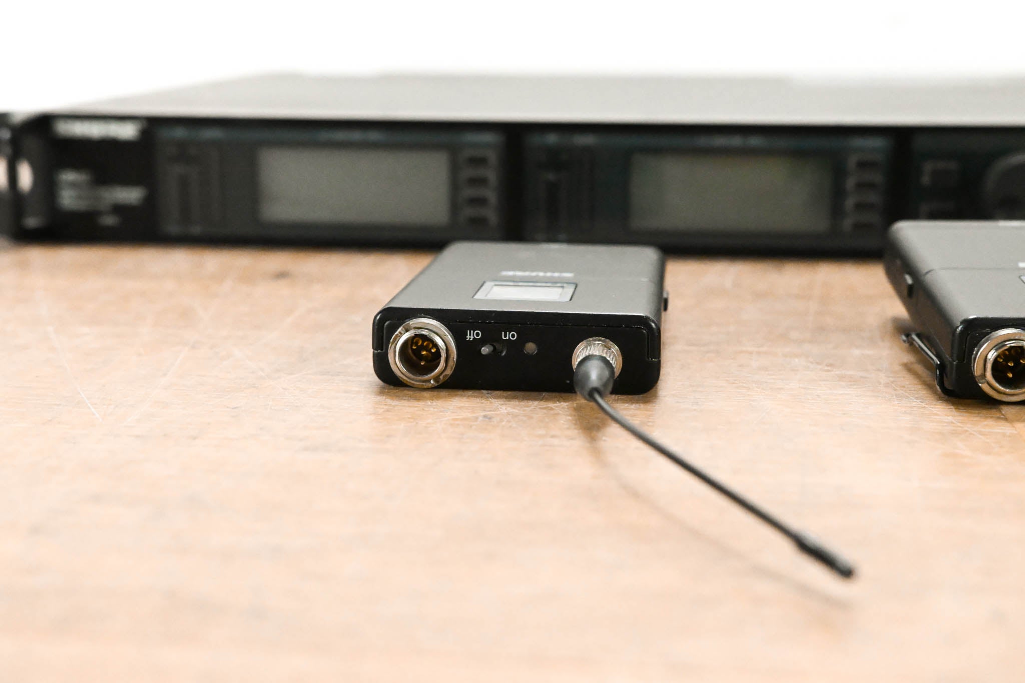 Shure UR4D Wireless Receiver w/ two UR1 Belt Packs - L3 Band