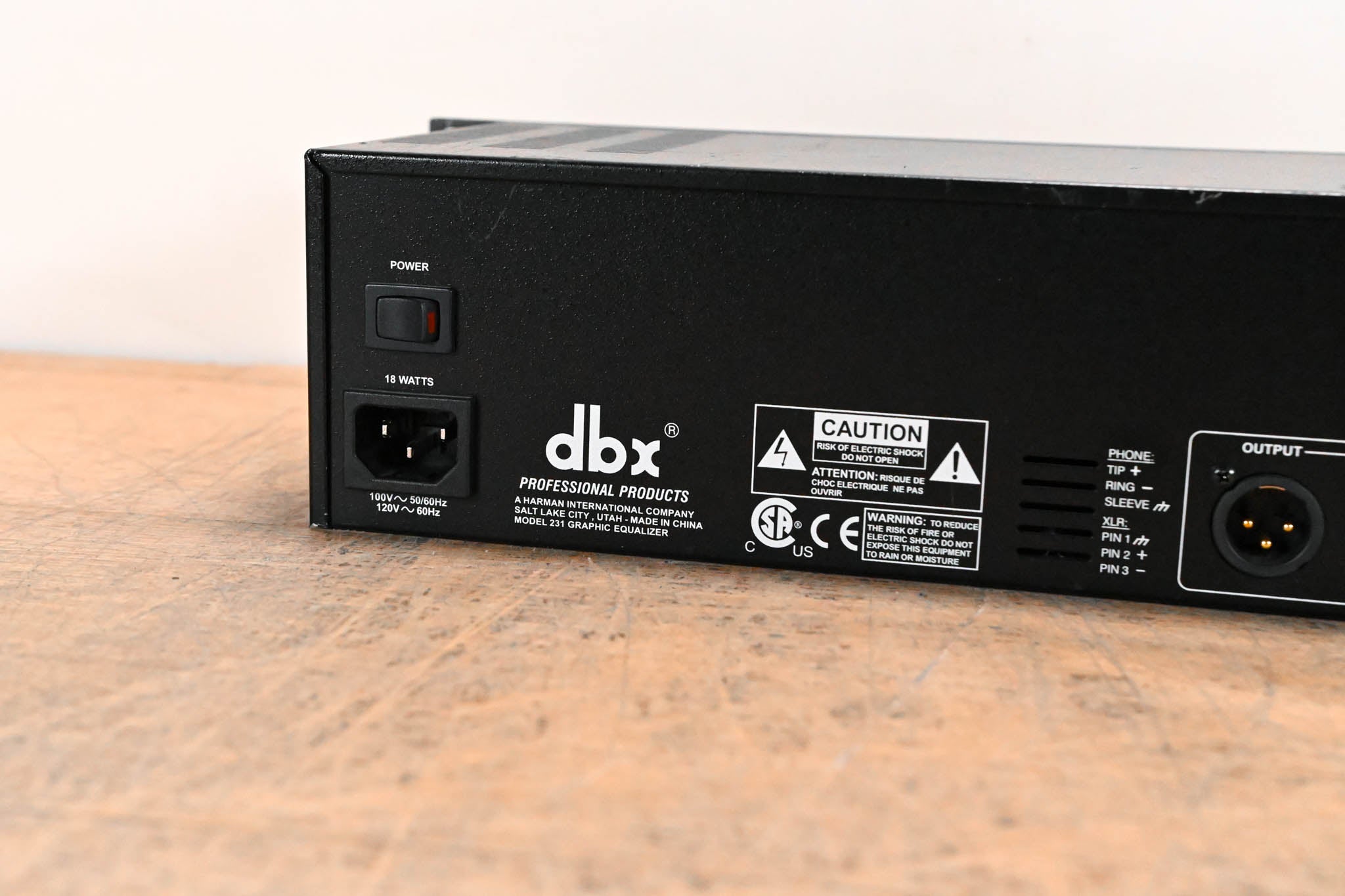 dbx 231 Dual-Channel 31-Band Graphic Equalizer