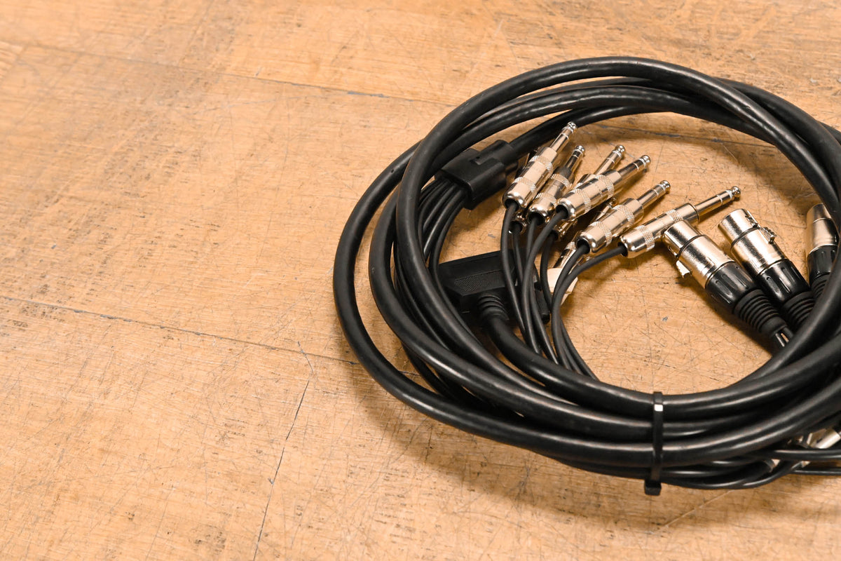 Unbranded DB25 Male to (8x)XLRF and (8x)TRS Cable - 10ft