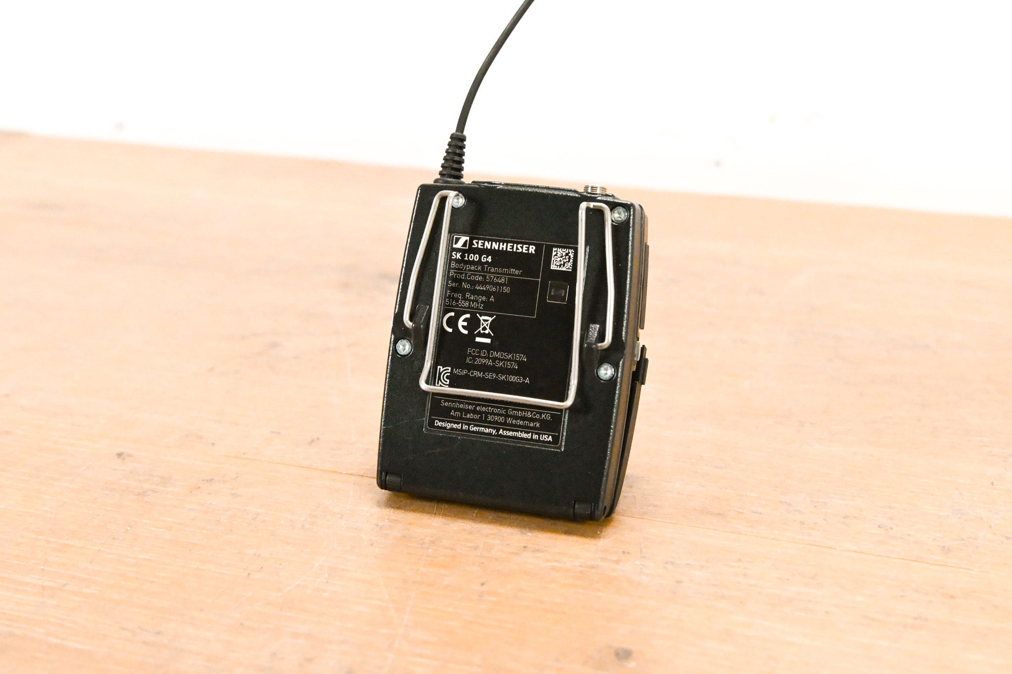 Sennheiser SK 100 G4 Wireless Bodypack Transmitter A Range: 516-558 MHz