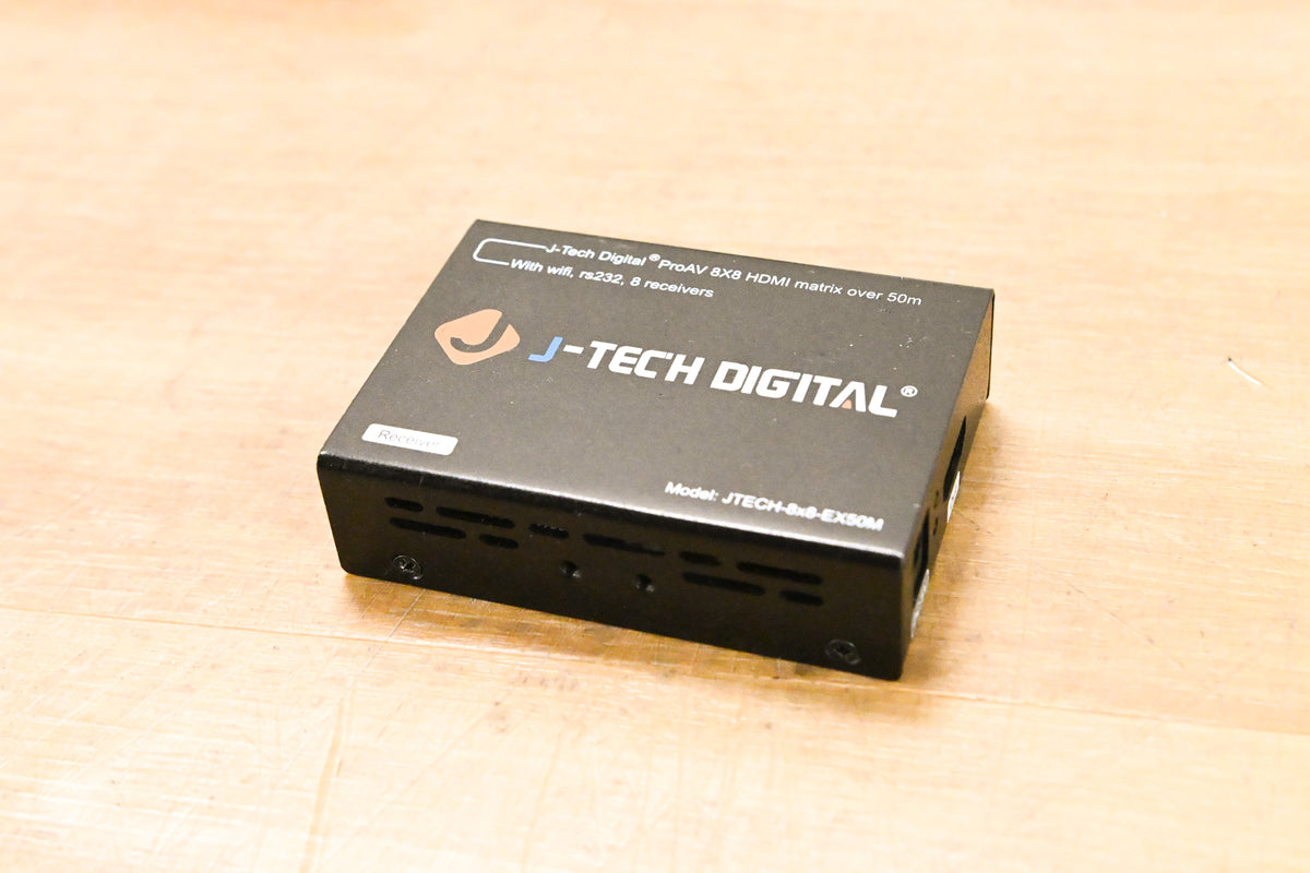J-Tech Digital 8x8 HDMI to CAT5e/6 Matrix Switch w/ 8x Receivers NO PSU