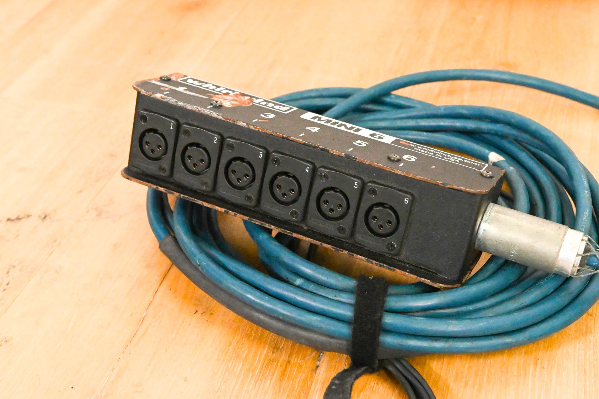 Whirlwind MS-6-M-NR-025 Mini 6 6-Channel Low-Profile Drop Snake - 25 ft