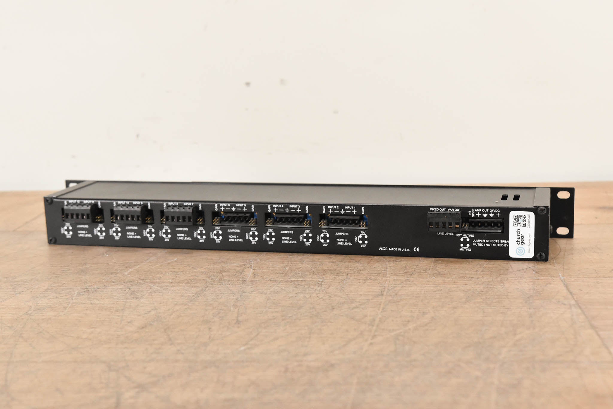 RDL RM-MP12 12-Input Audio Monitor Panel