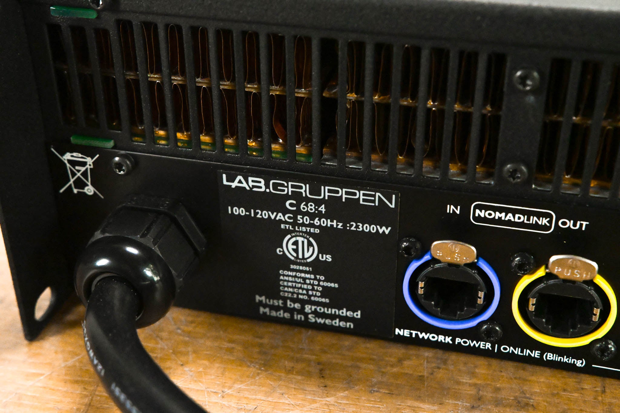 Lab Gruppen C 68:4 6800W Four-Channel Power Amplifier