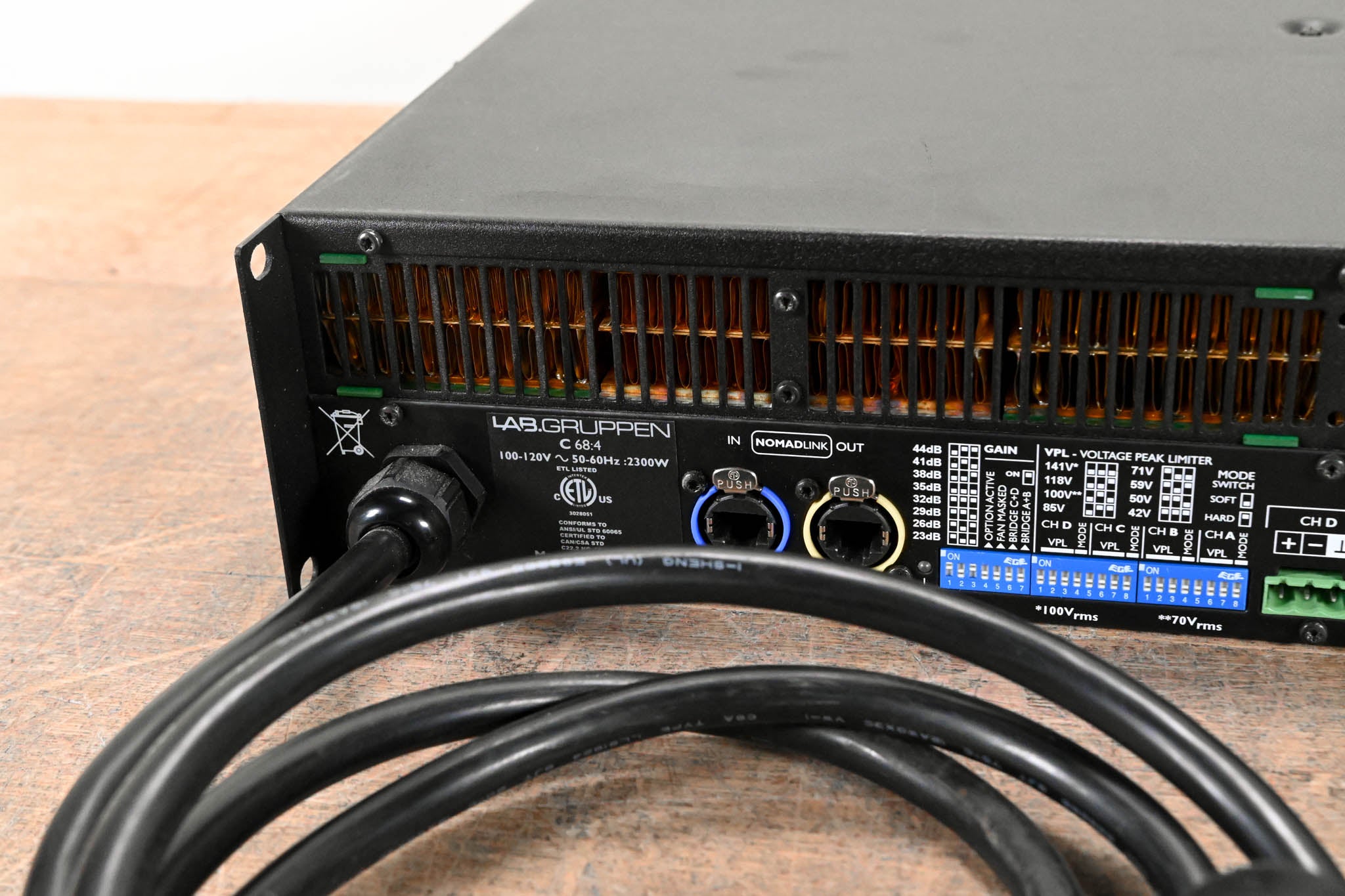 Lab Gruppen C 68:4 6800W Four-Channel Power Amplifier