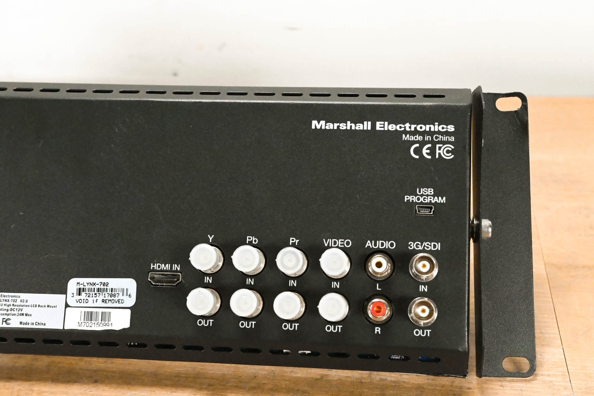 Marshall M-LYNX-702 V2.0 Dual 7" Rackmount LCD Display (NO POWER SUPPLY)