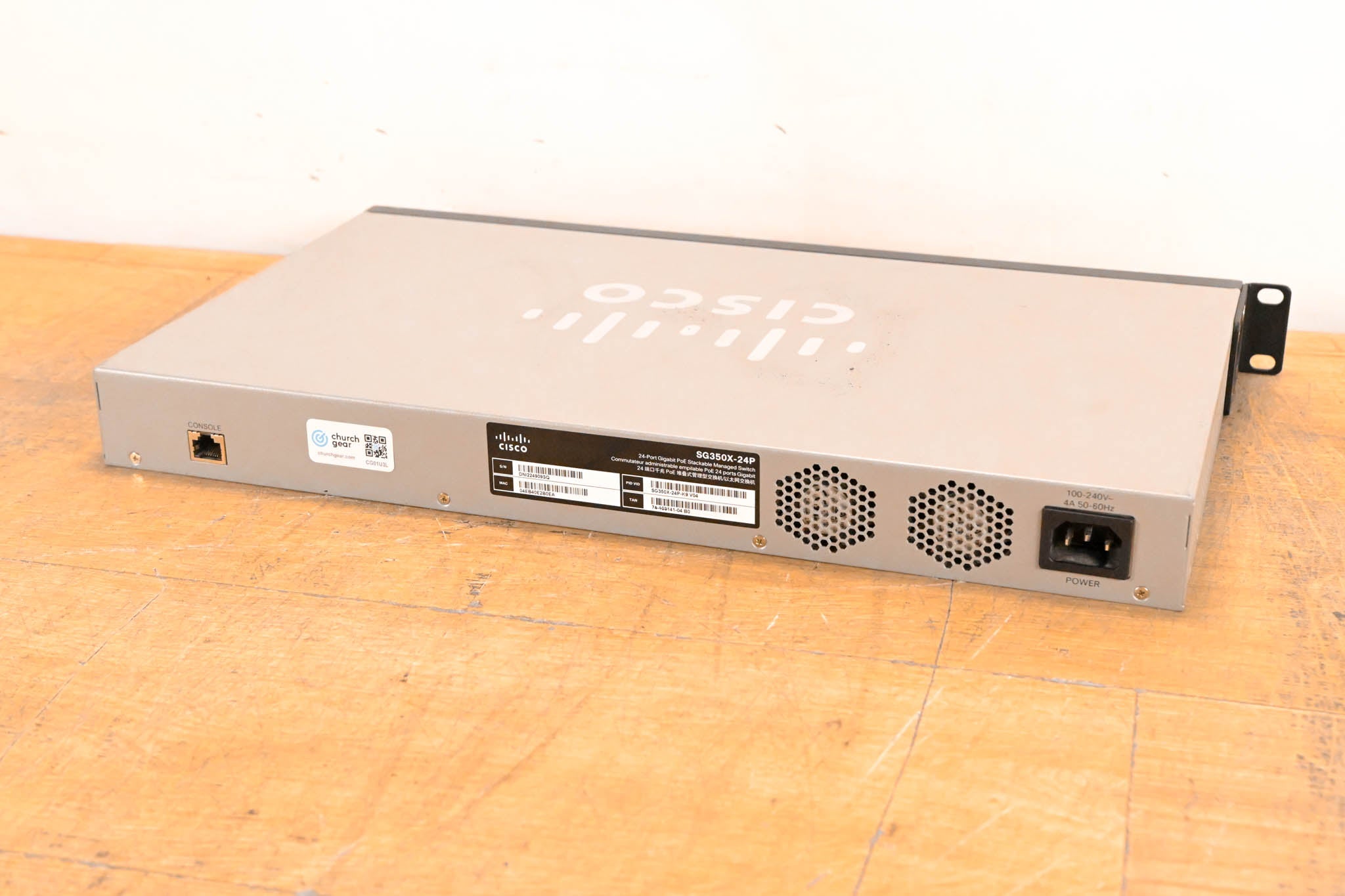 Cisco SG350X-24P 24-Port Gigabit PoE Stackable Managed Switch