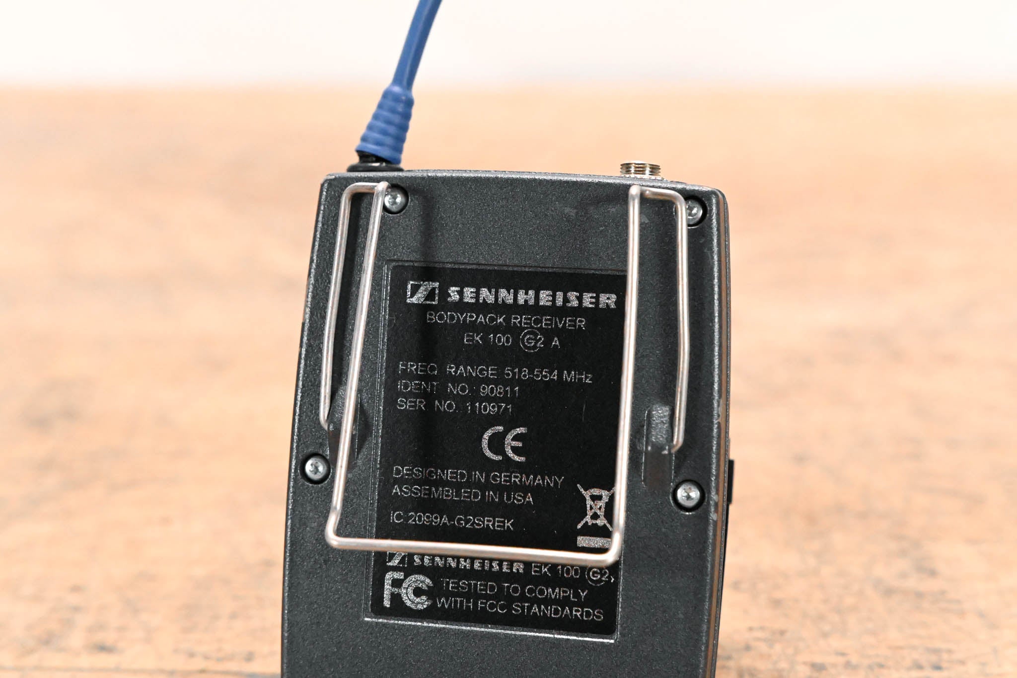 Sennheiser EK 100 G2 Wireless Microphone Receiver - A Range: 518-554 MHz