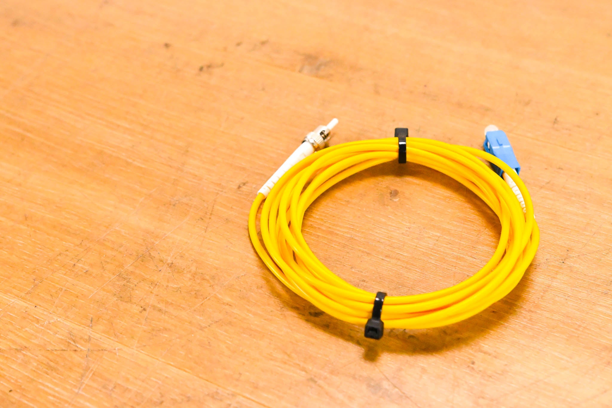 Unbranded SC-ST Simplex Single Mode Fiber Optic Patch Cable - 10'