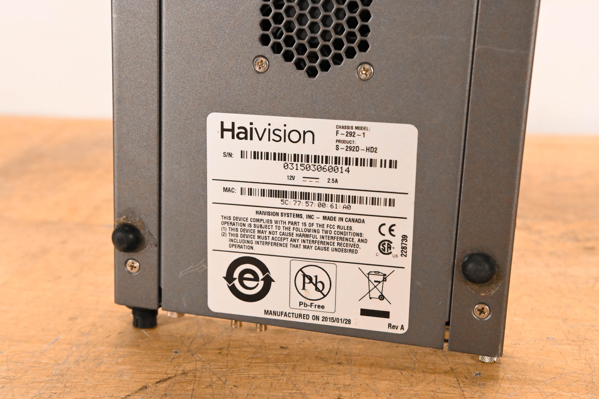 HaiVision S-292D-HD2 Makito X Dual Decoder Appliance (NO POWER SUPPLY)
