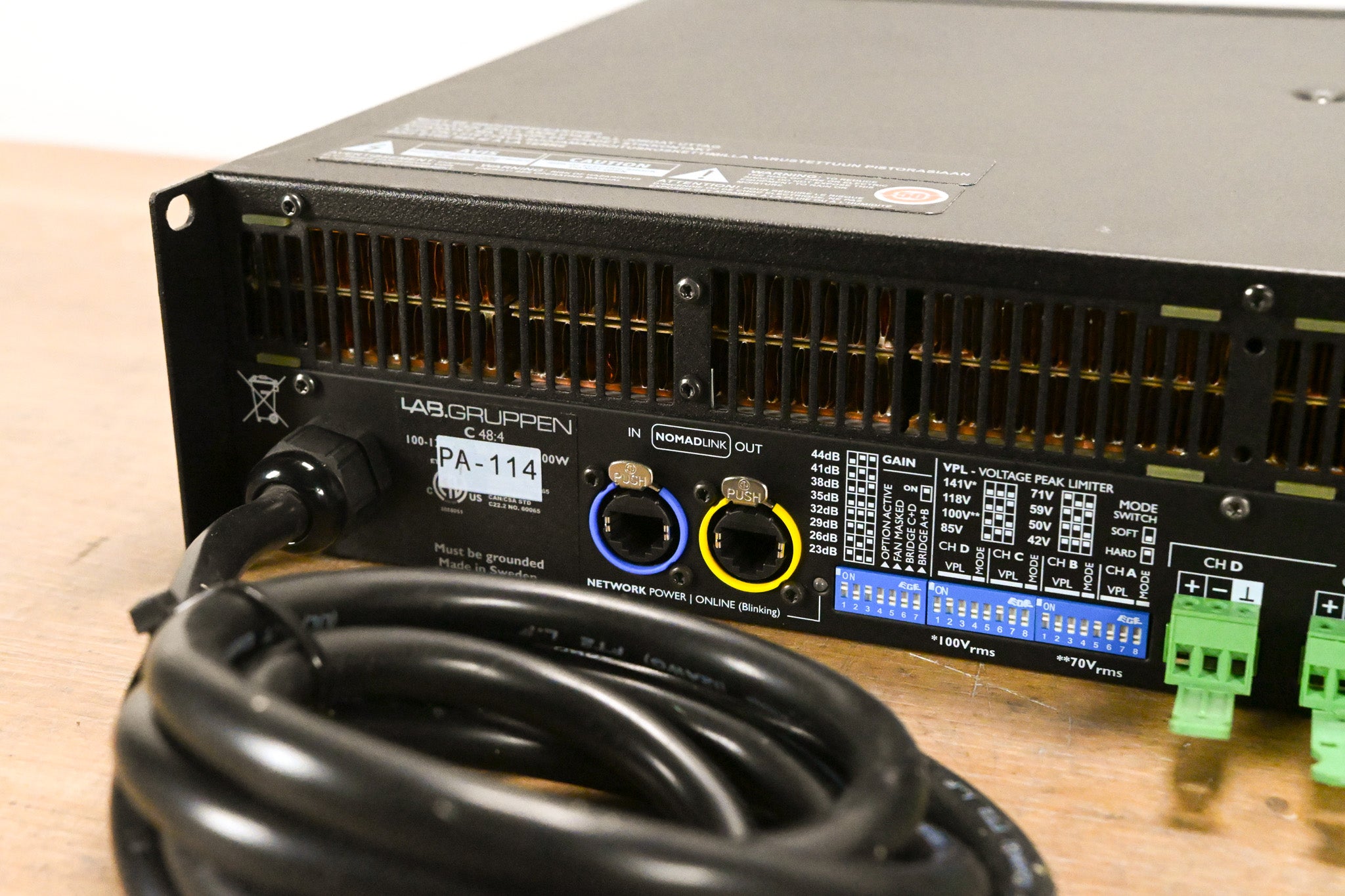 Lab Gruppen C 48:4 4800W 4-Channel Power Amplifier