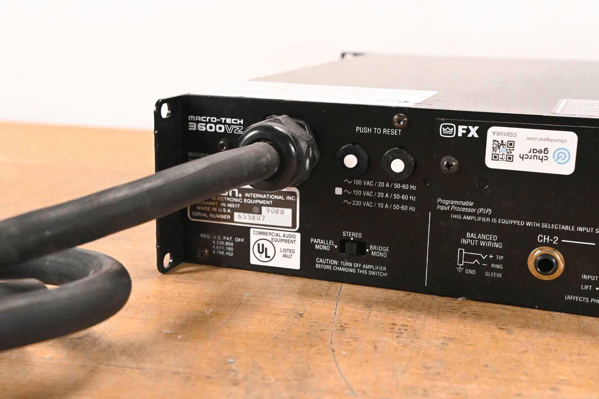 Crown Macro-Tech 3600VZ 2-Channel Power Amplifier