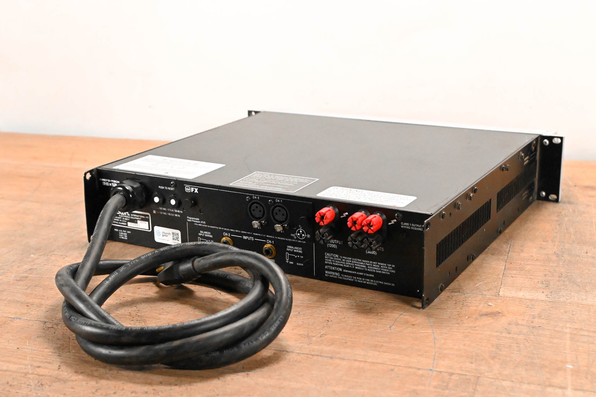 Crown Macro-Tech 36x12 2-Channel Power Amplifier