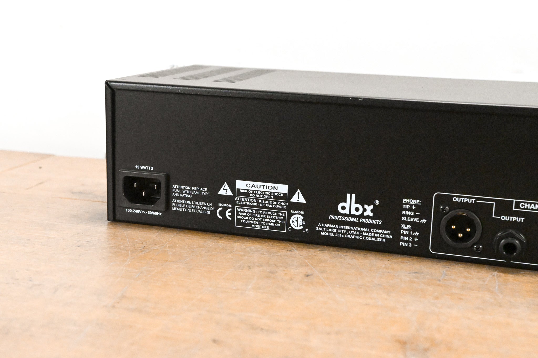 dbx 231s Two-Channel 31-Band Equalizer