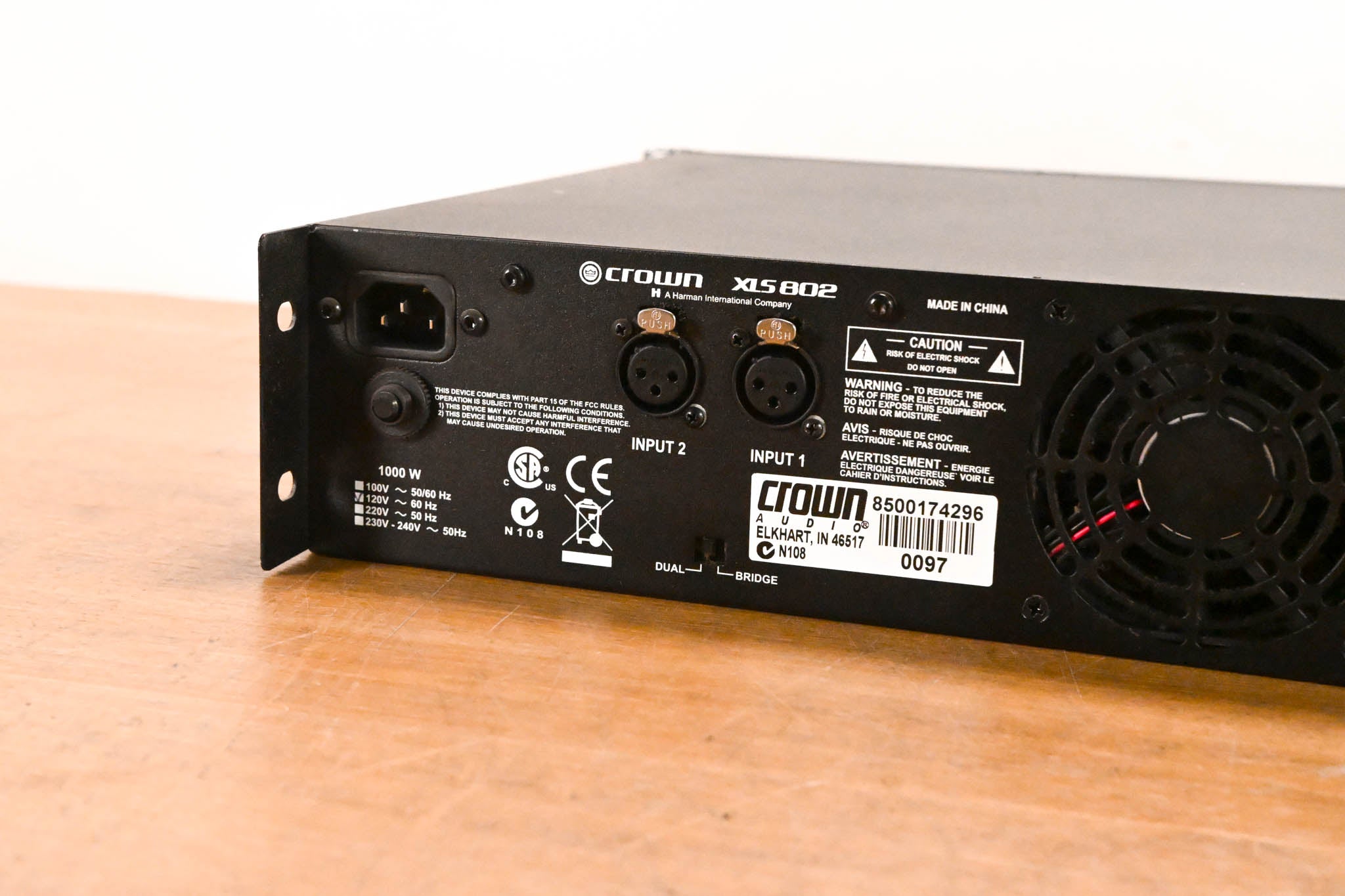 Crown XLS 802 2-Channel Power Amplifier