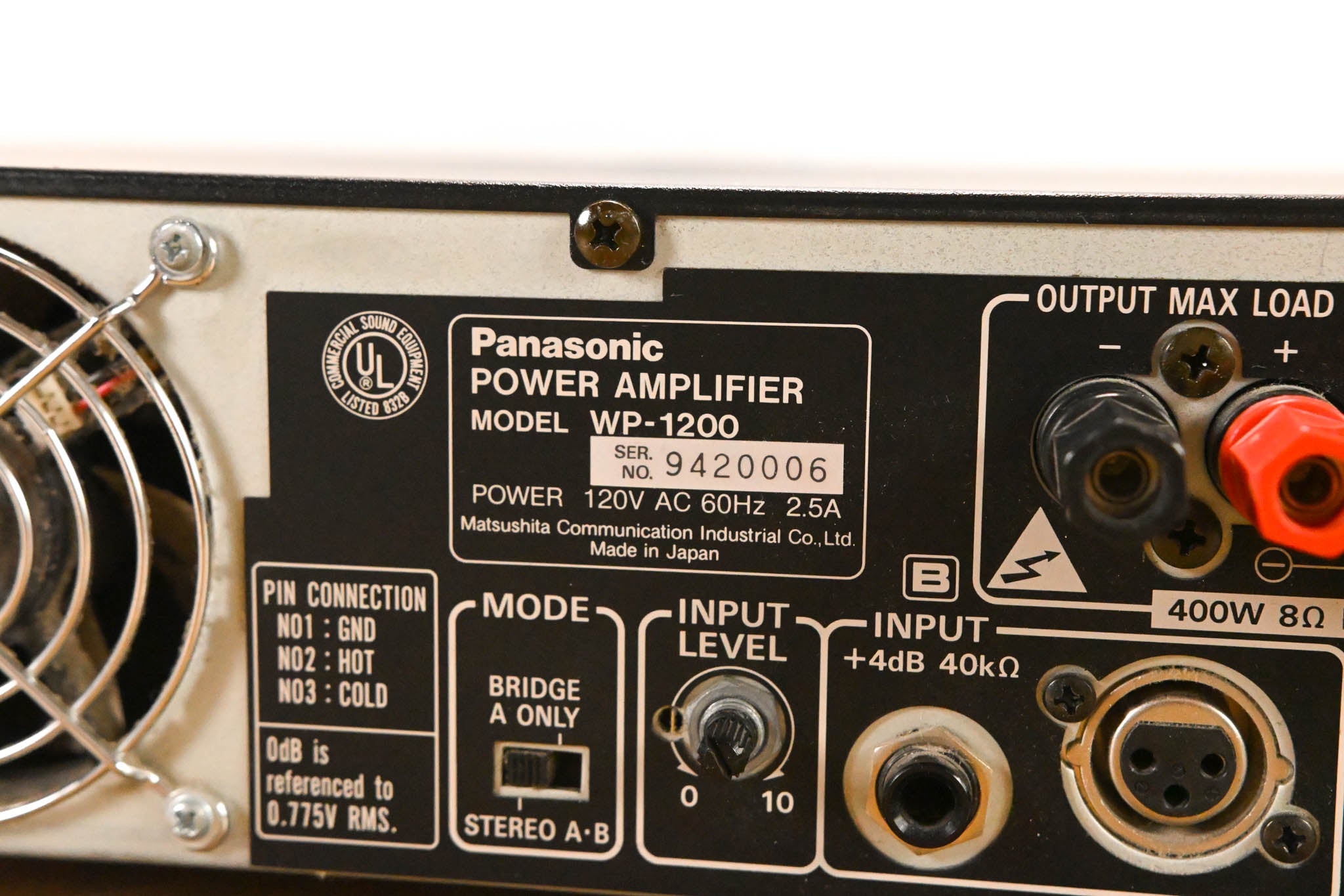 Ramsa WP-1200 2-Channel Power Amplifier