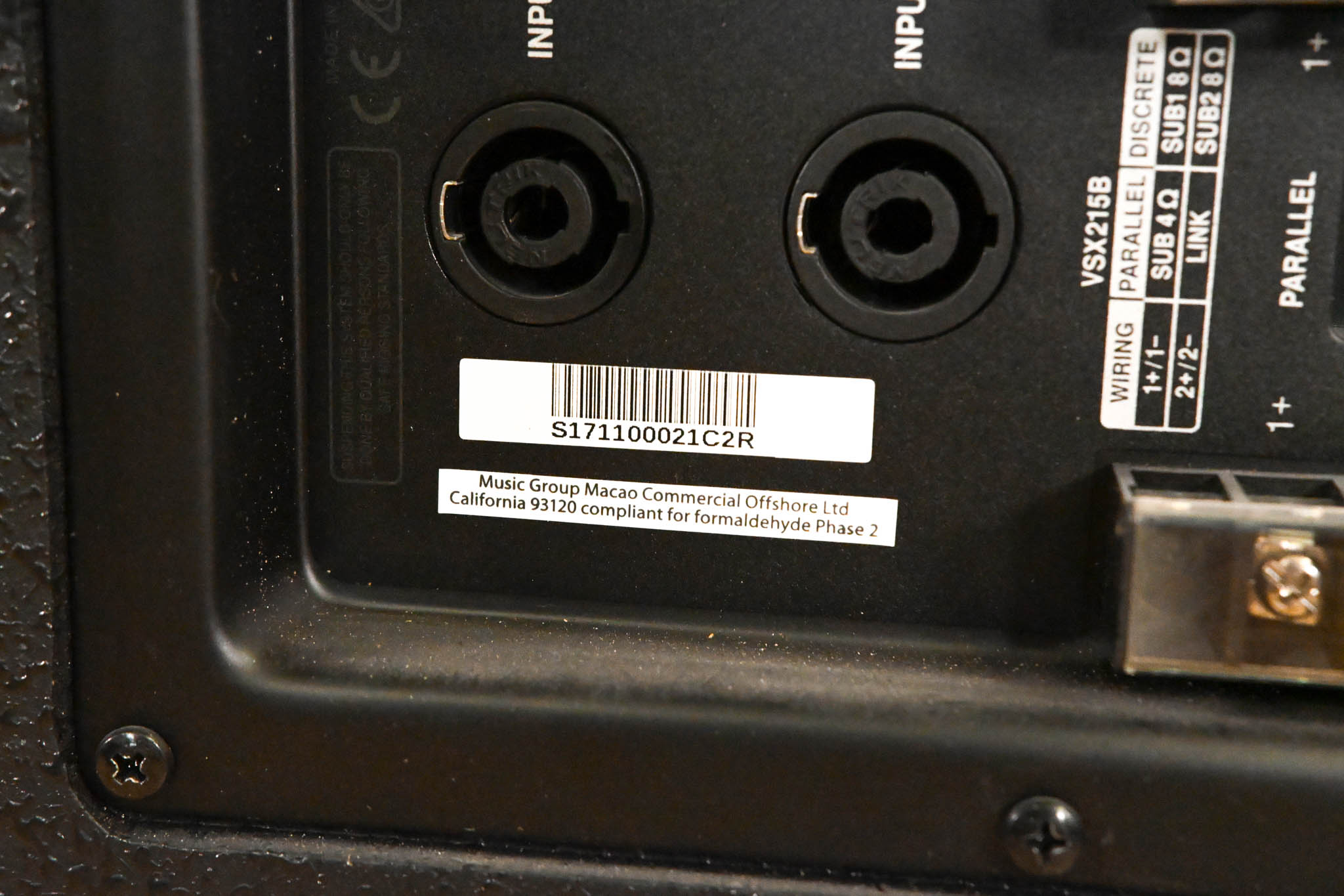 Tannoy VSX215B Dual 15" Passive Subwoofer