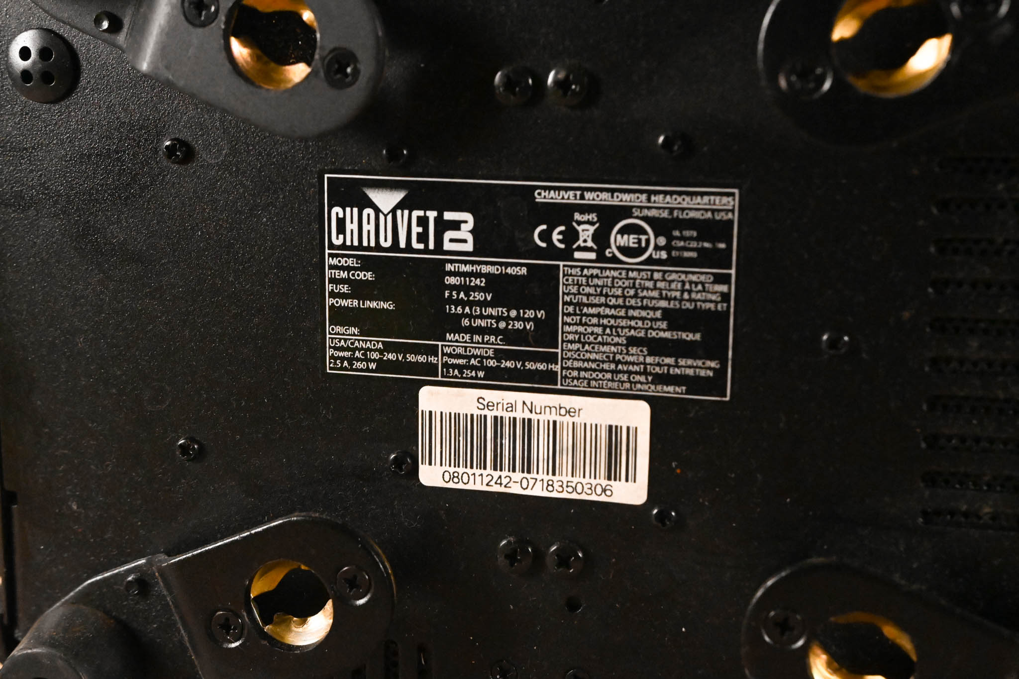 Chauvet Intimidator Hybrid 140SR Moving Head Lighting Fixture