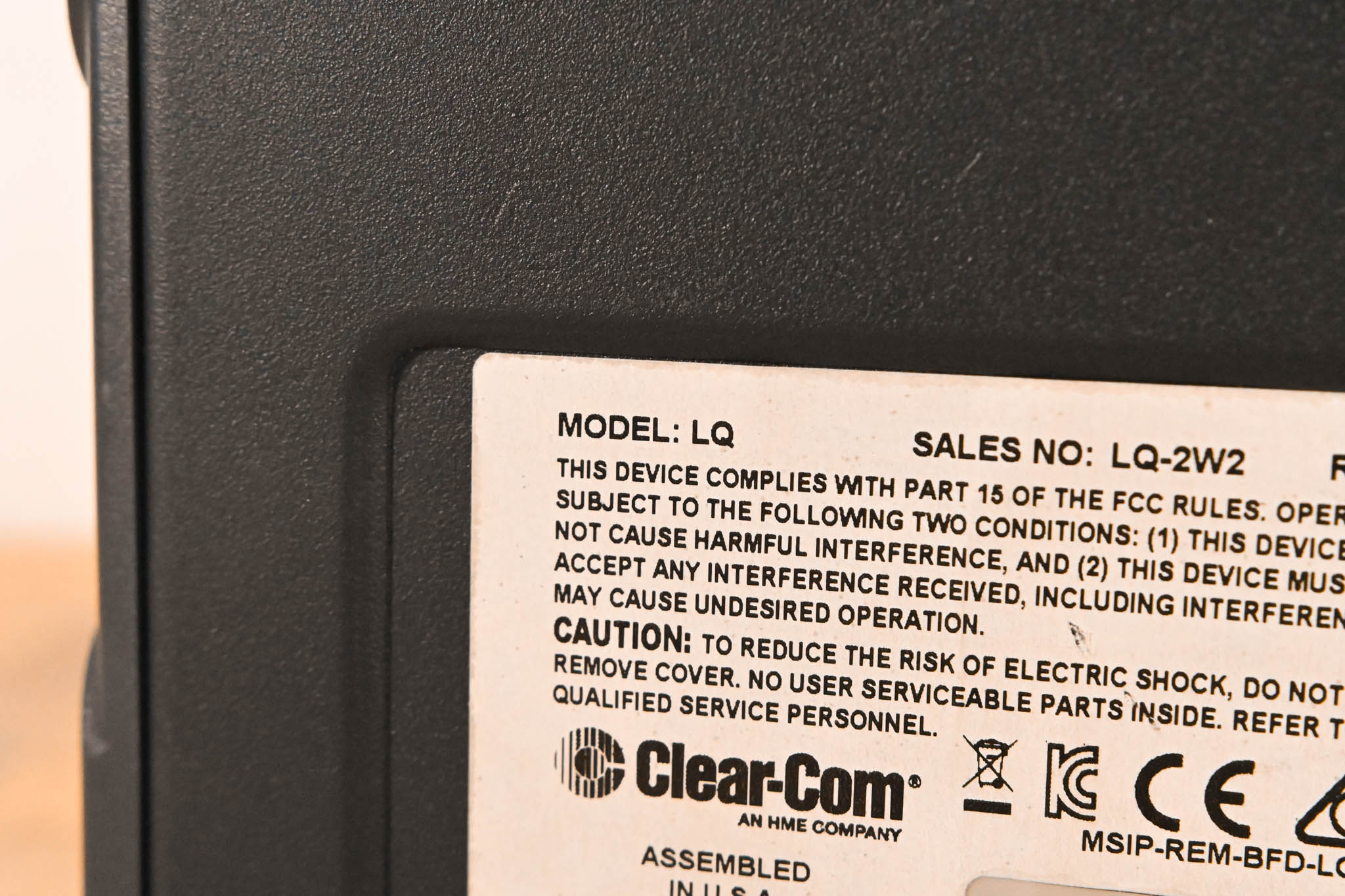 Clear-Com LQ-2W2 Compact 2-Port Partyline IP Interface (NO POWER SUPPLY)