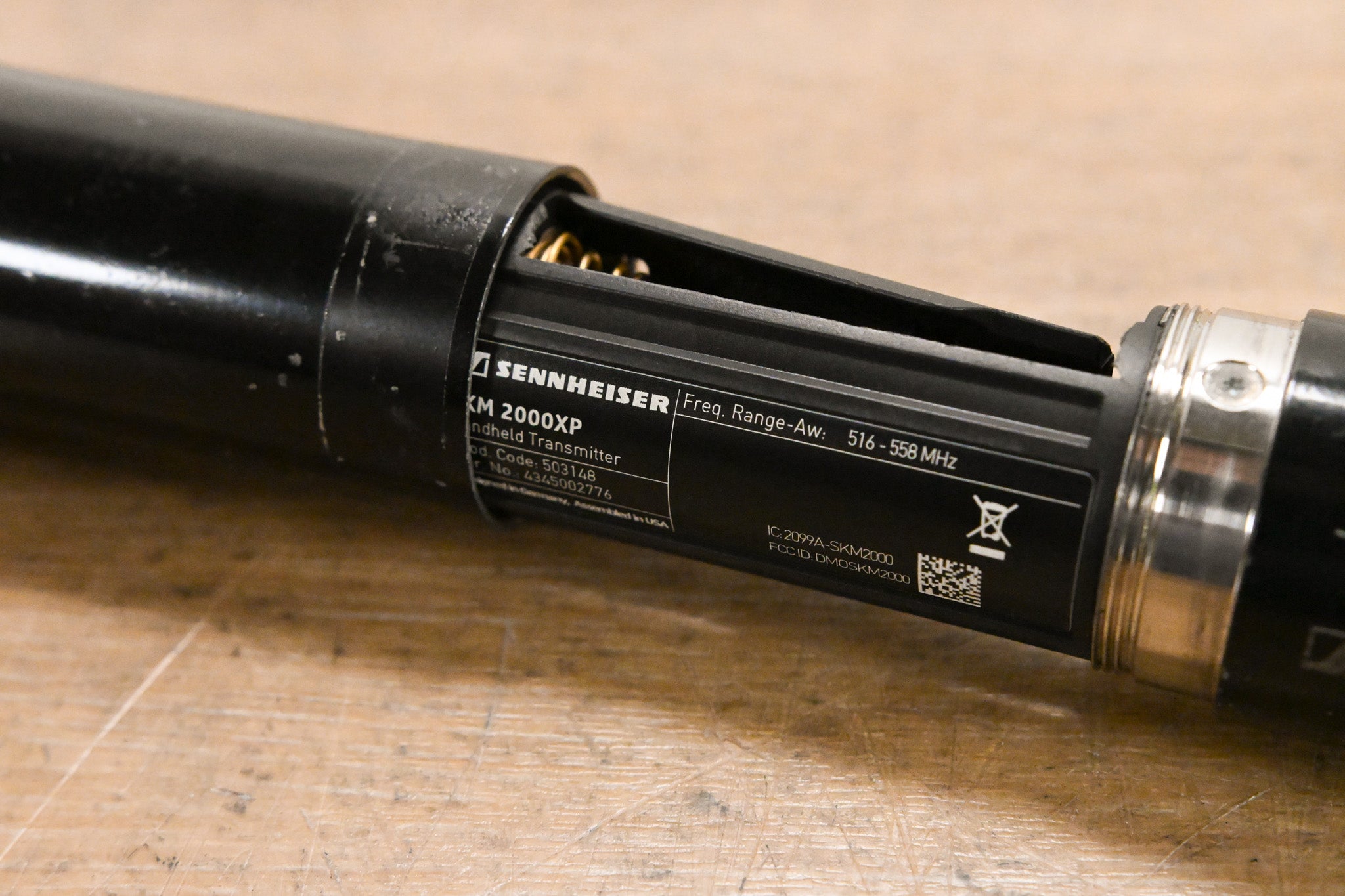 Sennheiser SKM 2000XP Handheld Transmitter (NO CAPSULE) - 516-558 MHz