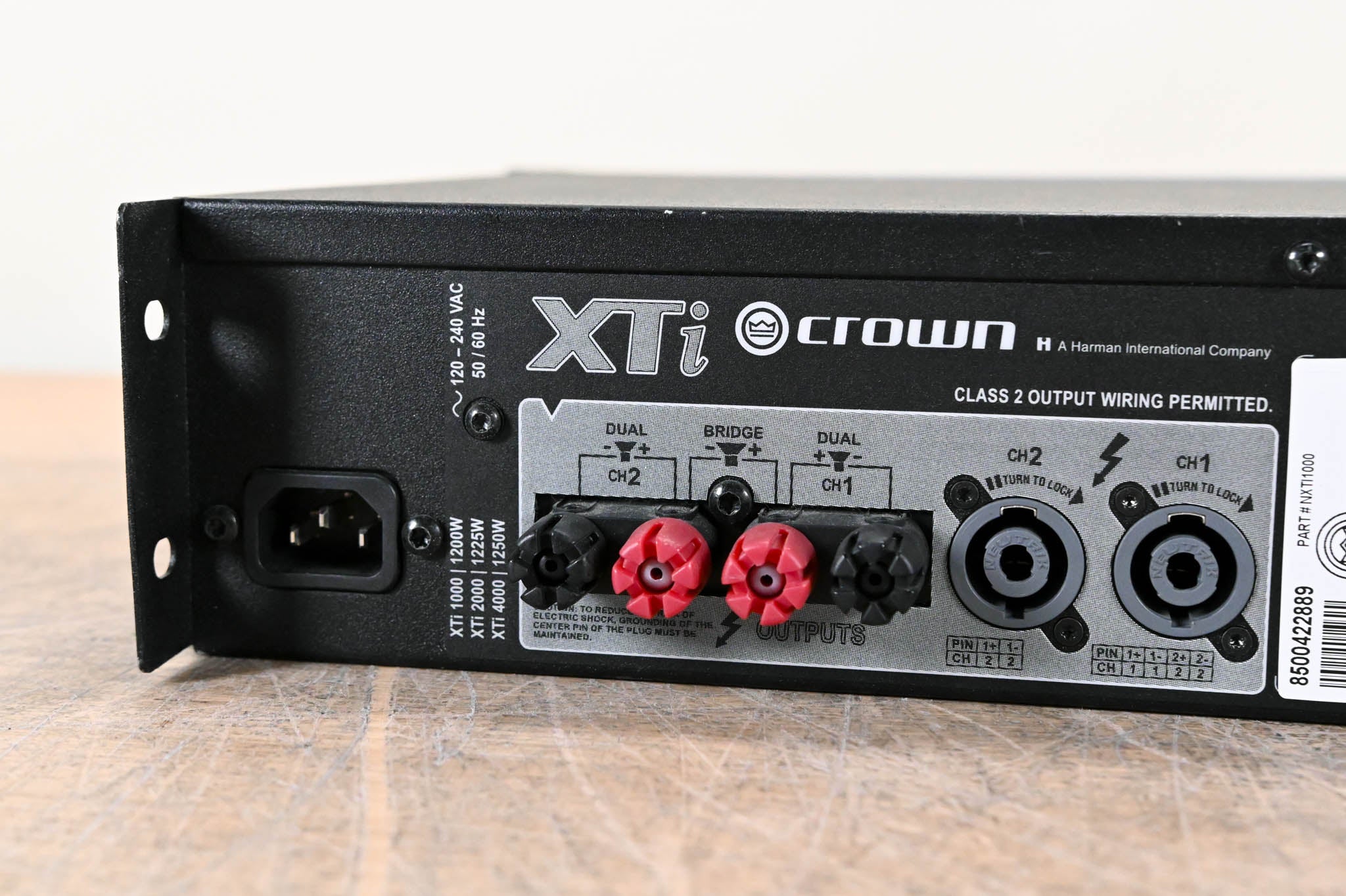 Crown XTi 1000 Stereo Power Amplifier with DSP