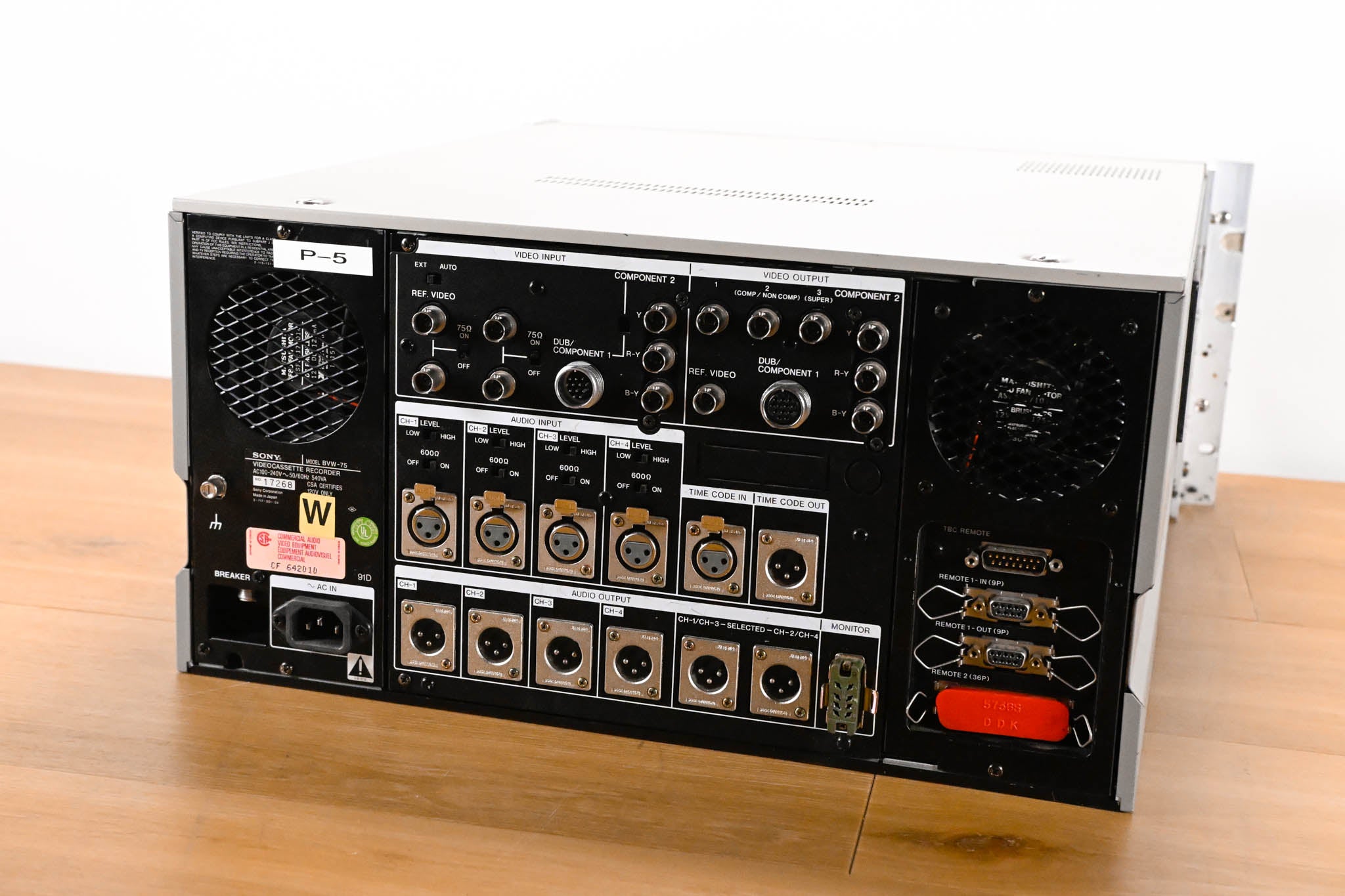 Sony BVW-75 Betacam Videocassette Recorder