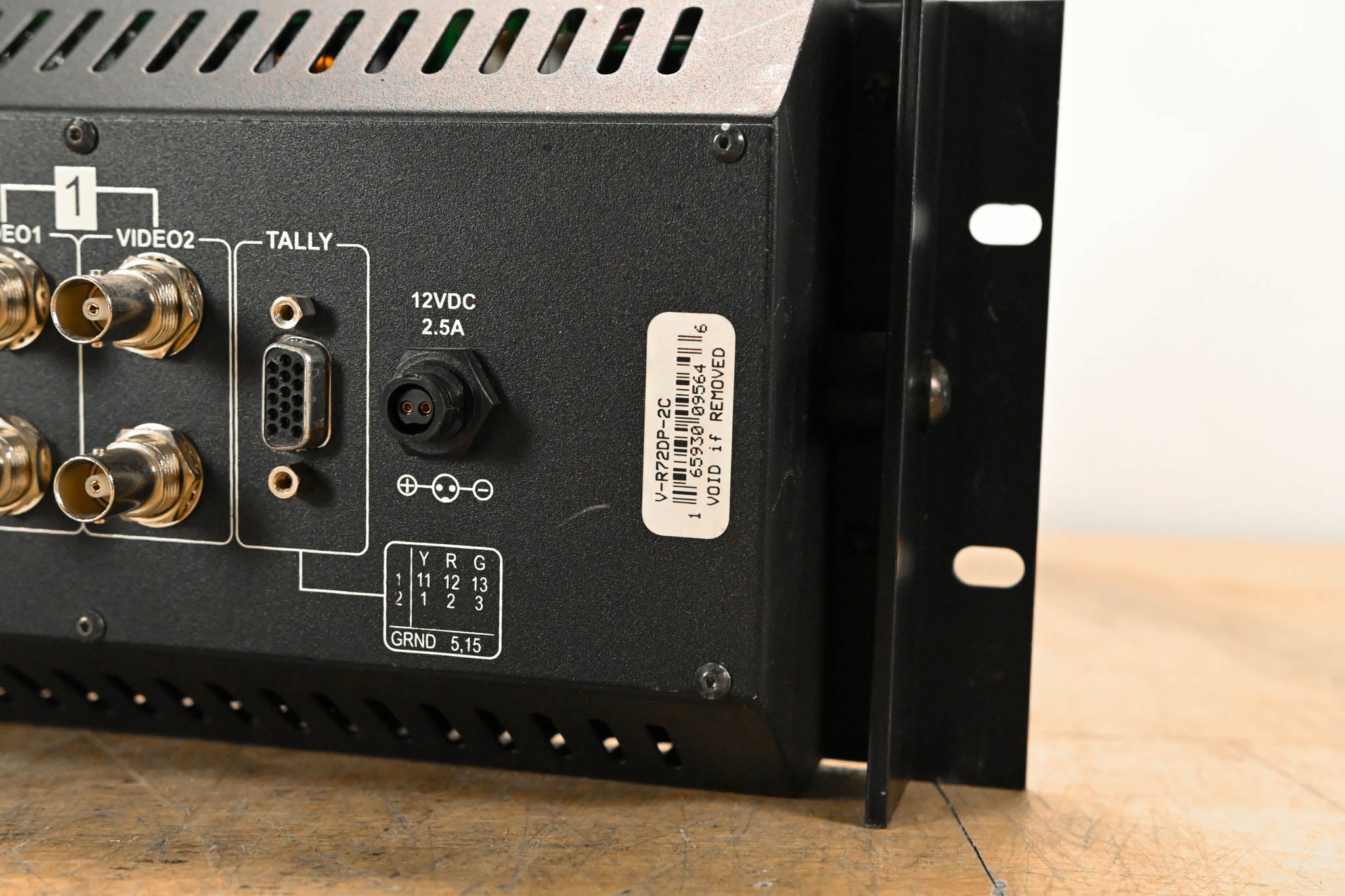 Marshall V-R72DP-2C Dual 7" Rackmount LCD Monitors (NO POWER SUPPLY)