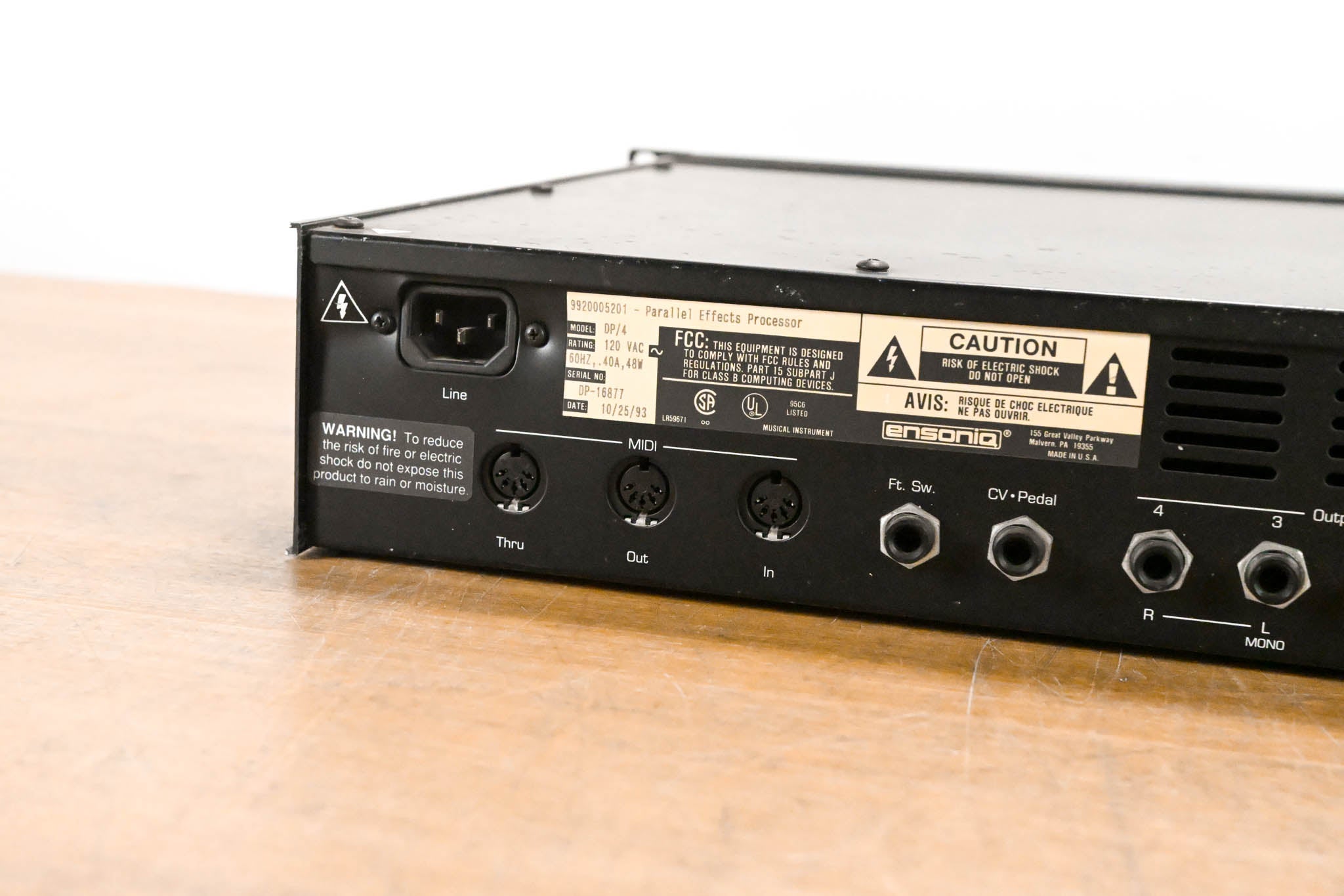 Ensoniq DP/4 Parallel Effects Processor