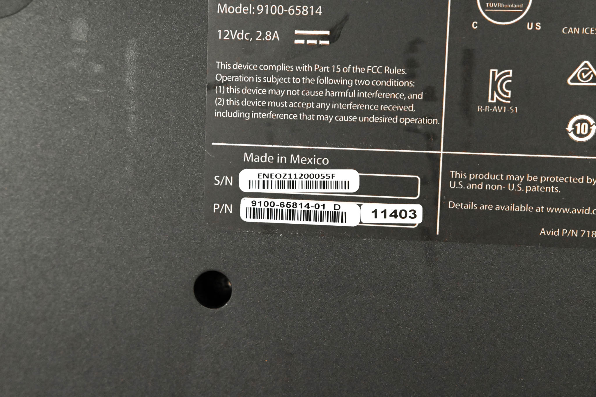 AVID S1 EUCON Desktop Control Surface (NO POWER SUPPLY)