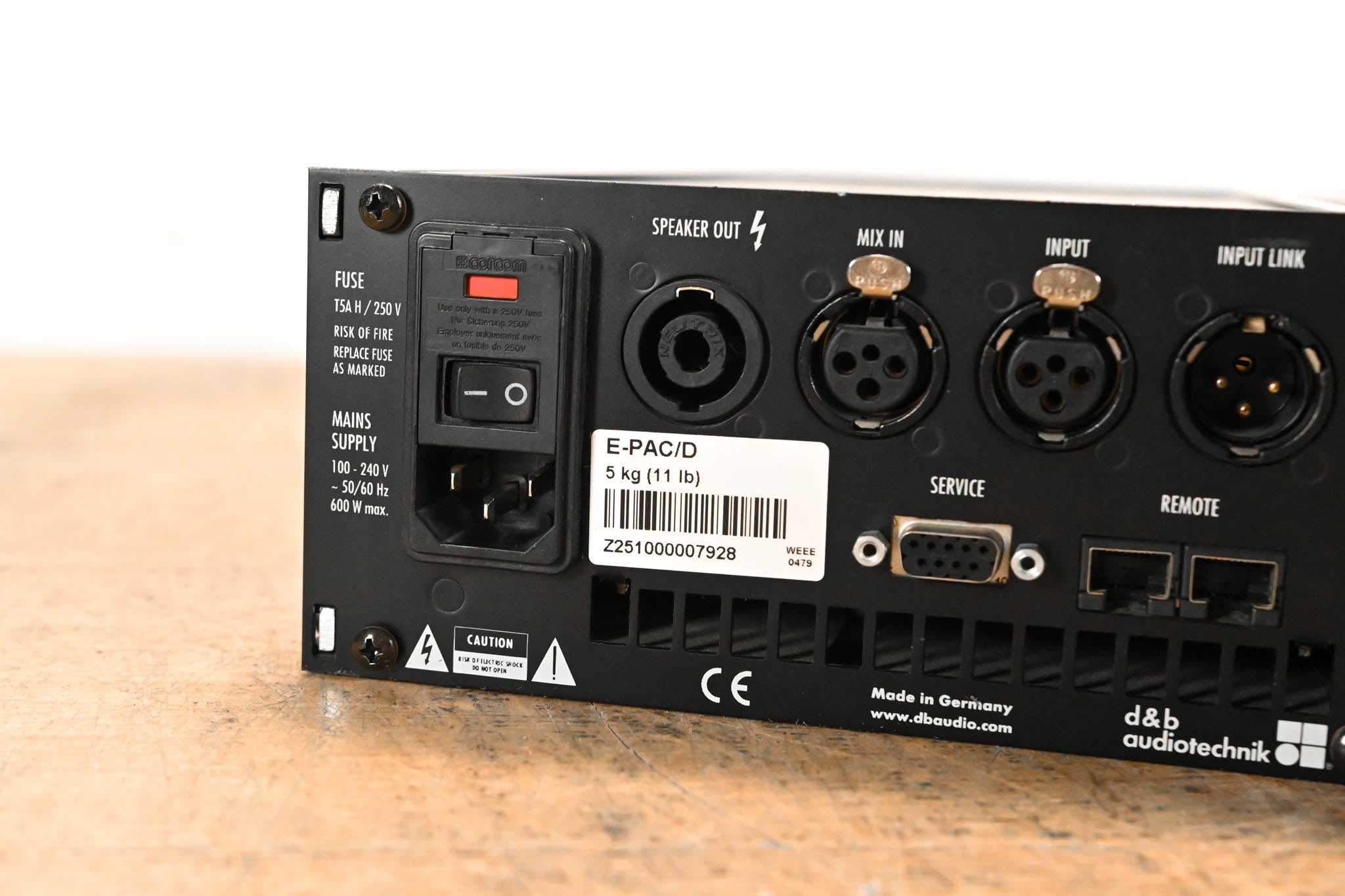 d&b audiotechnik E-PAC Single-Channel Power Amplifier Controller