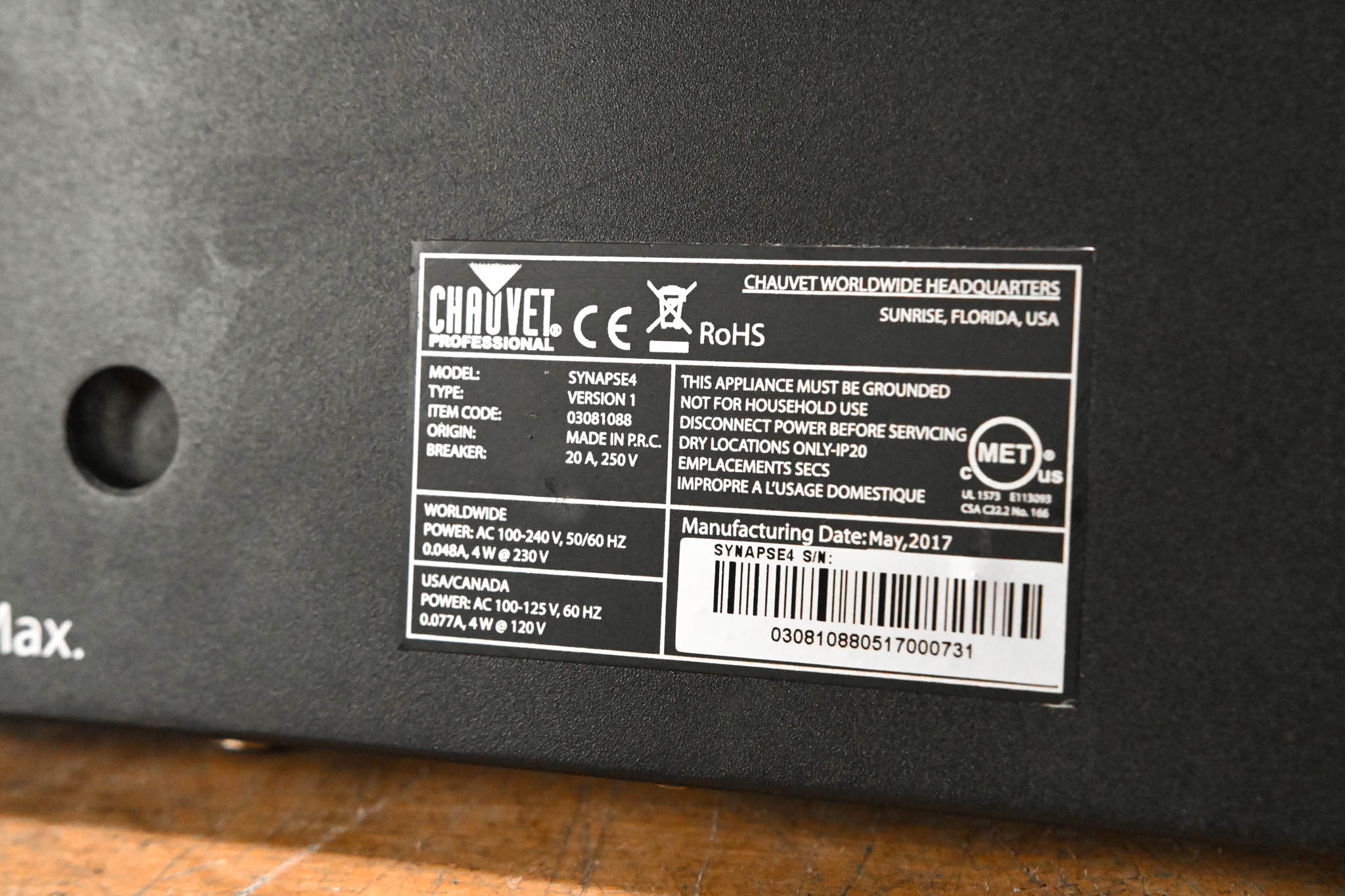 Chauvet Synapse 4 Intelligent DMX Relay Pack