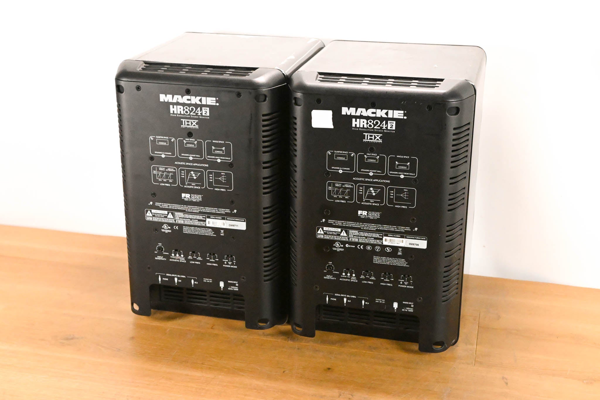 Mackie HR824 MK2 8" 2 Way Active Studio Monitor (PAIR)