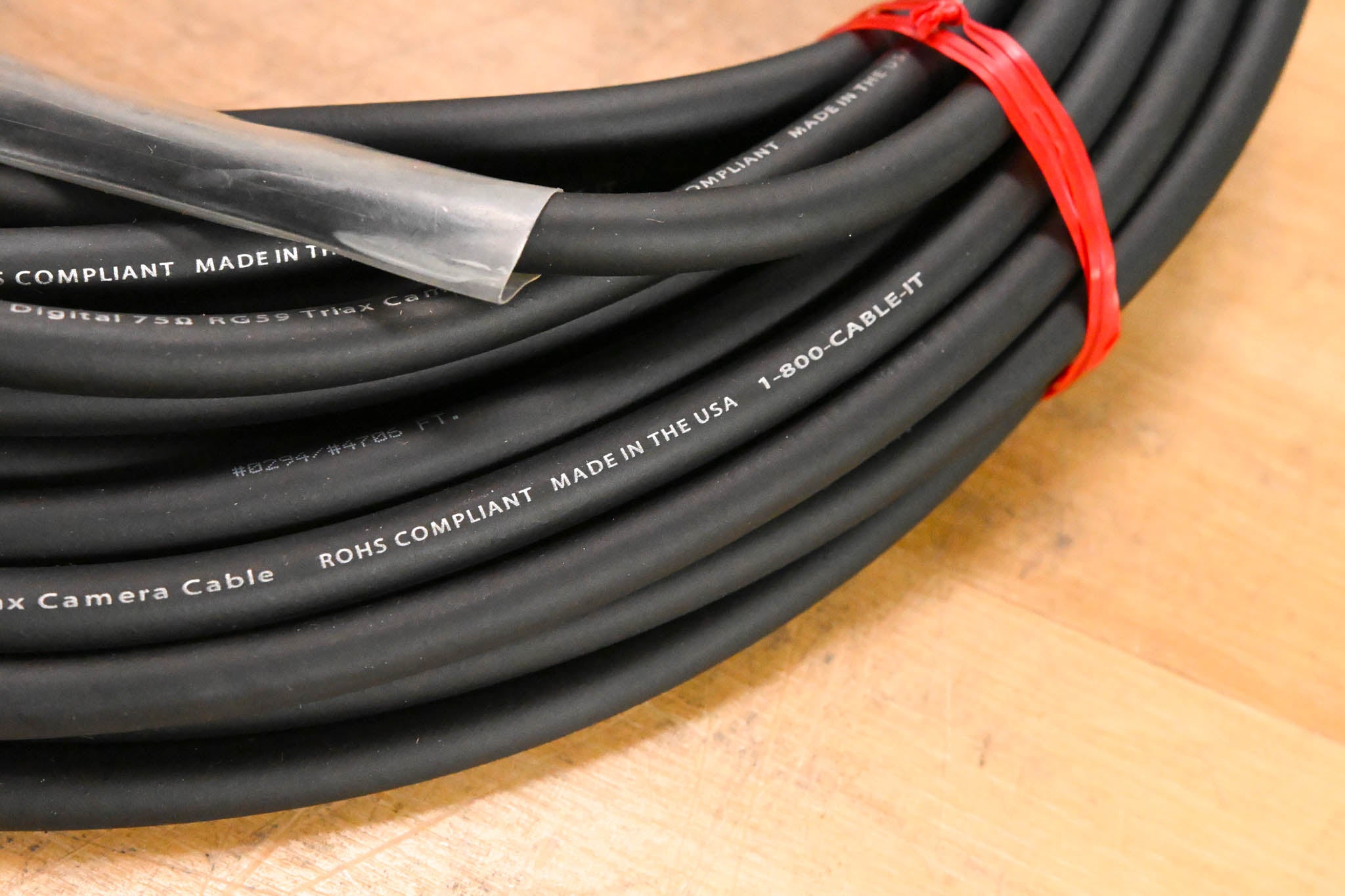 Clark Wire & Cable TV7559D RG59 Triax Broadcast Camera Cable - 75'