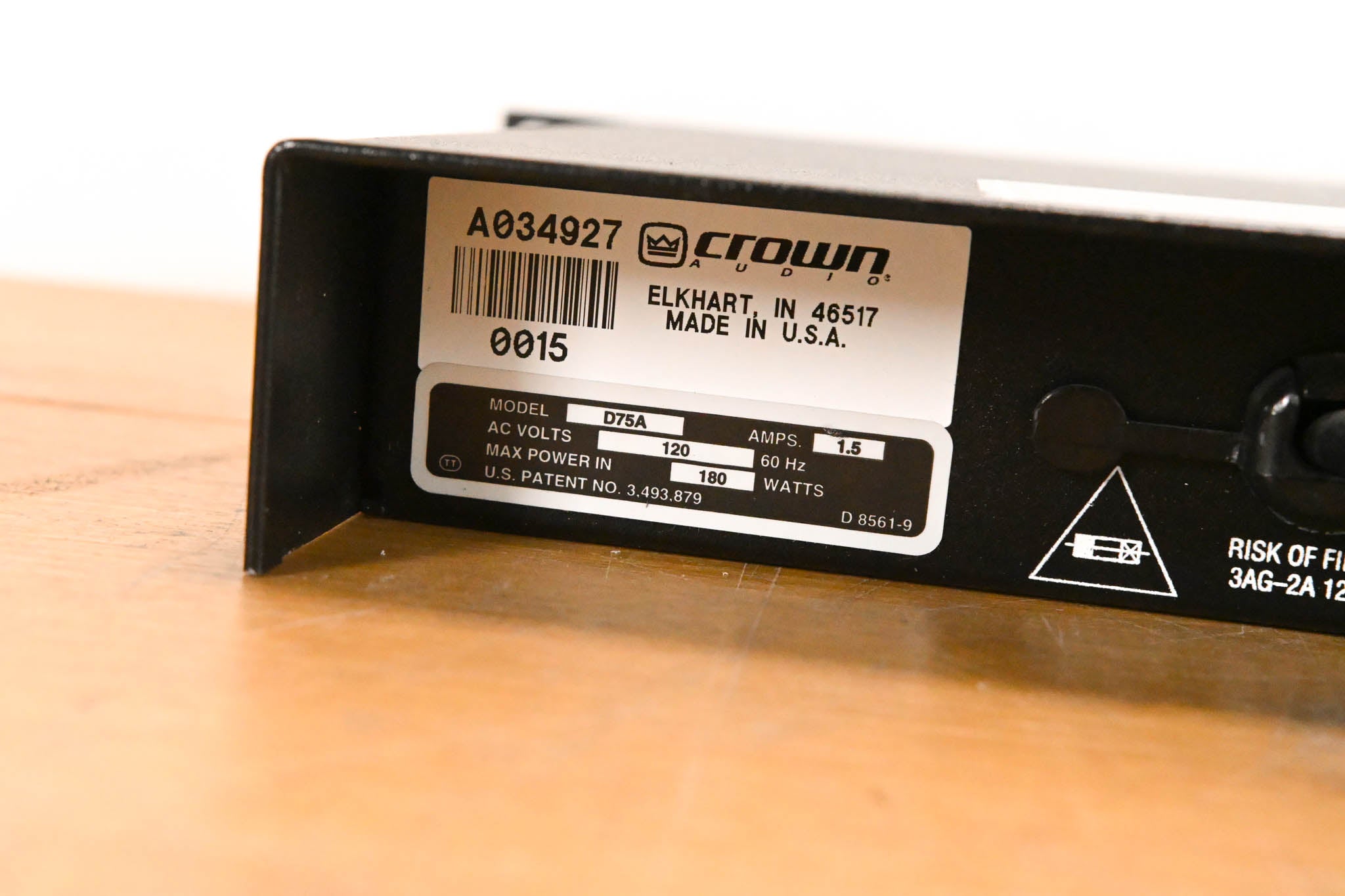 Crown D-75A 2-Channel Power Amplifier